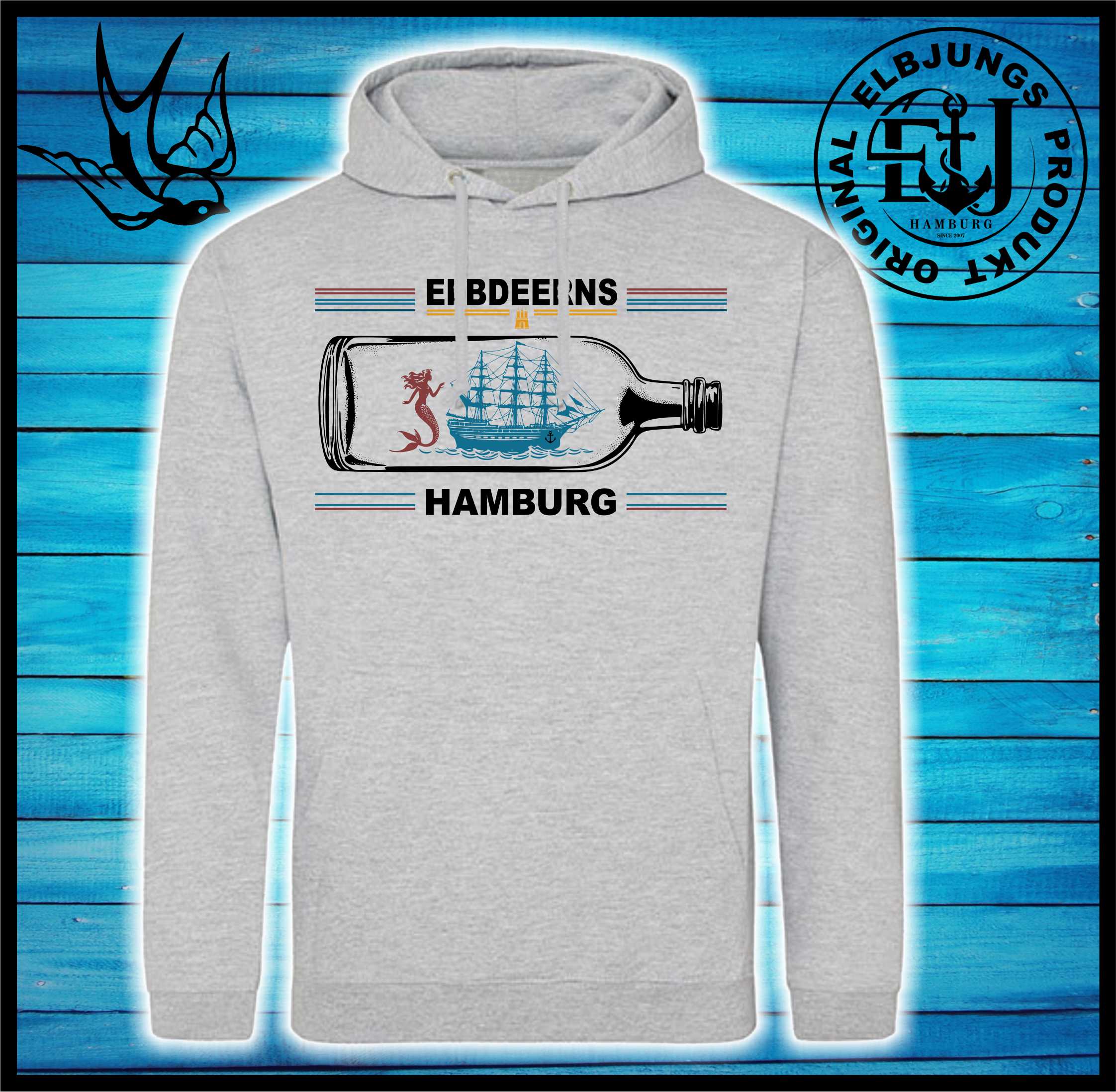 Elbdeerns "Buddelschiff" - Unisex Hoodie