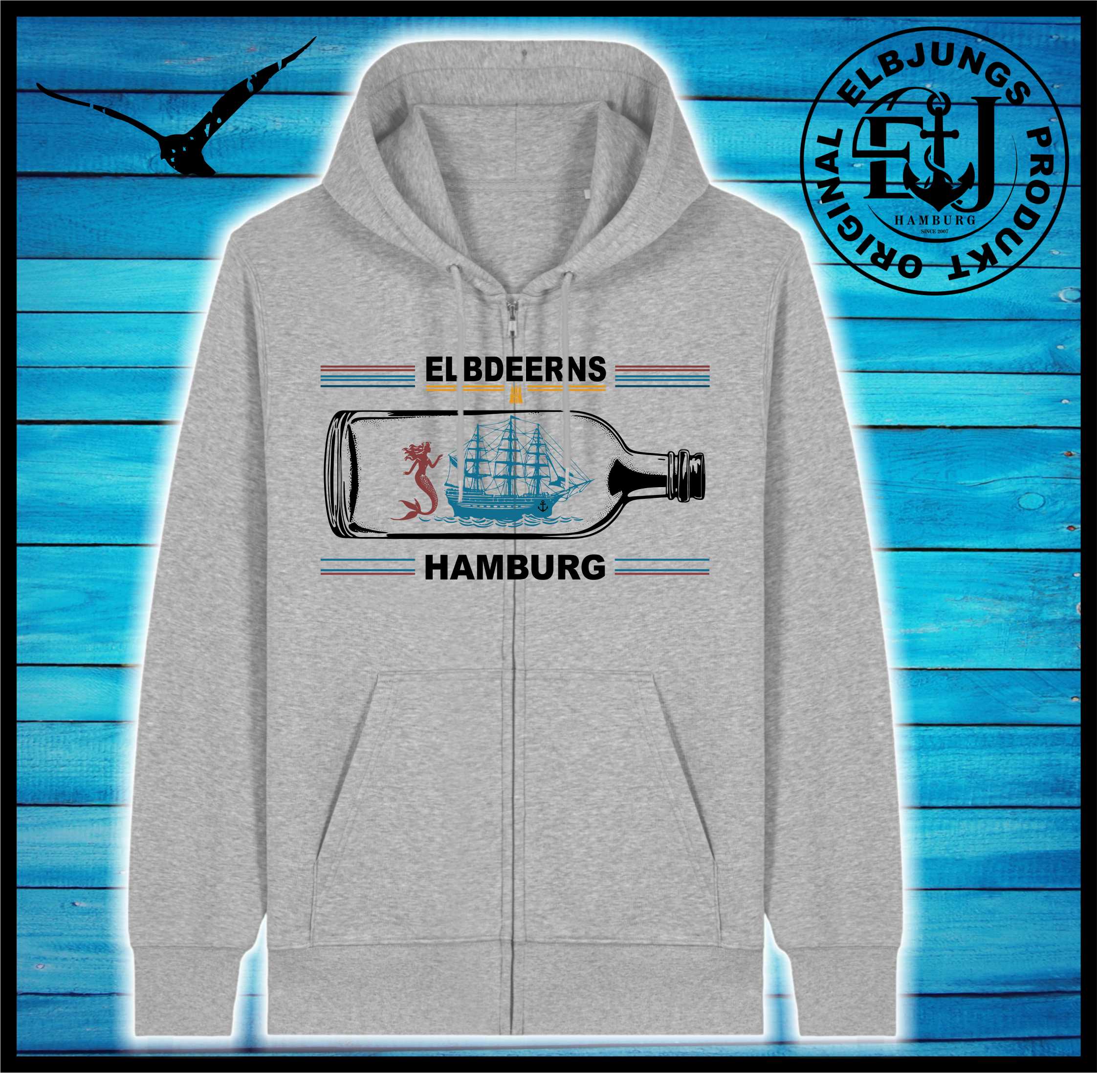 Elbdeerns "Buddelschiff" - Organic Zipper