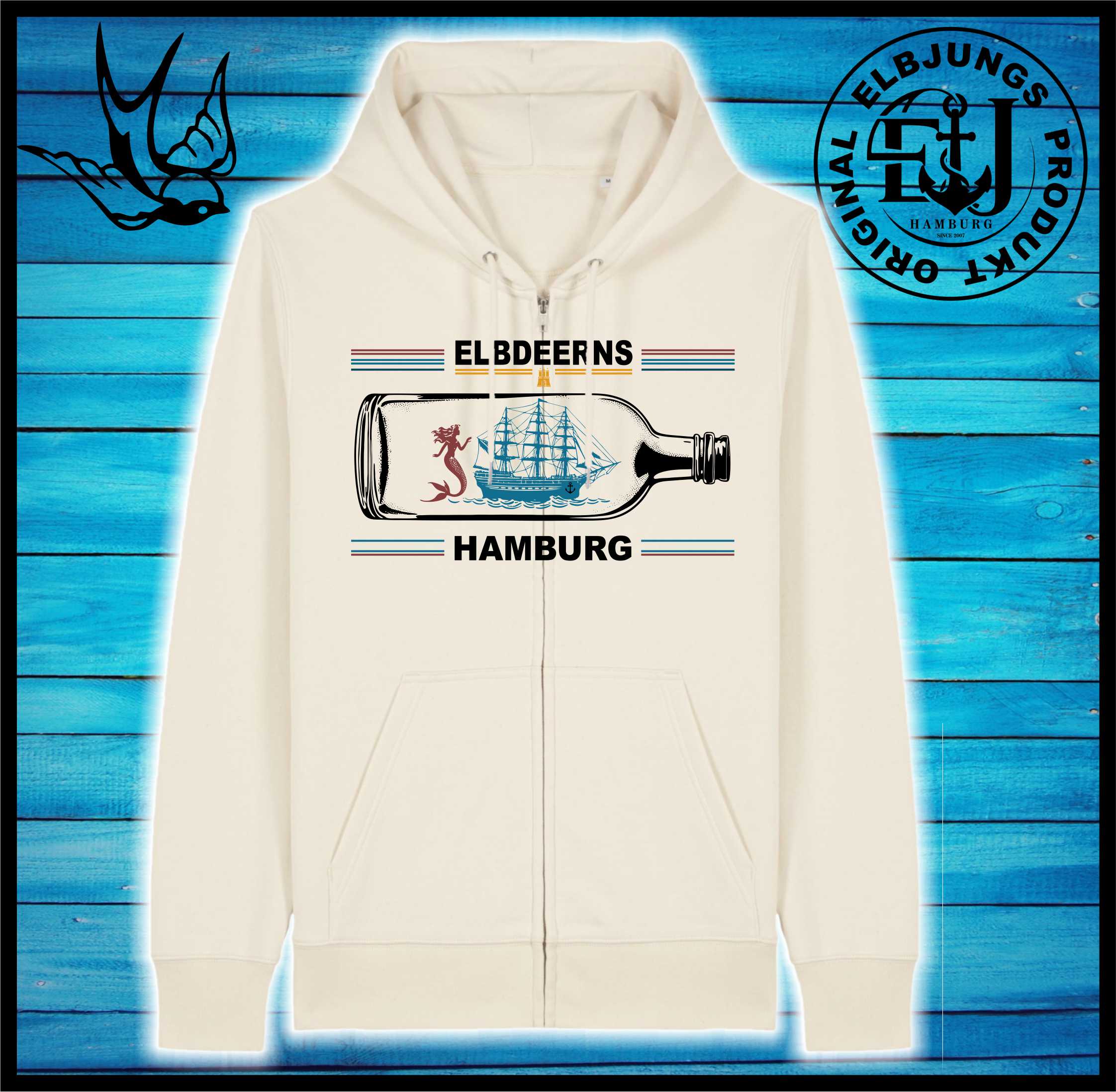 Elbdeerns "Buddelschiff" - Organic Zipper