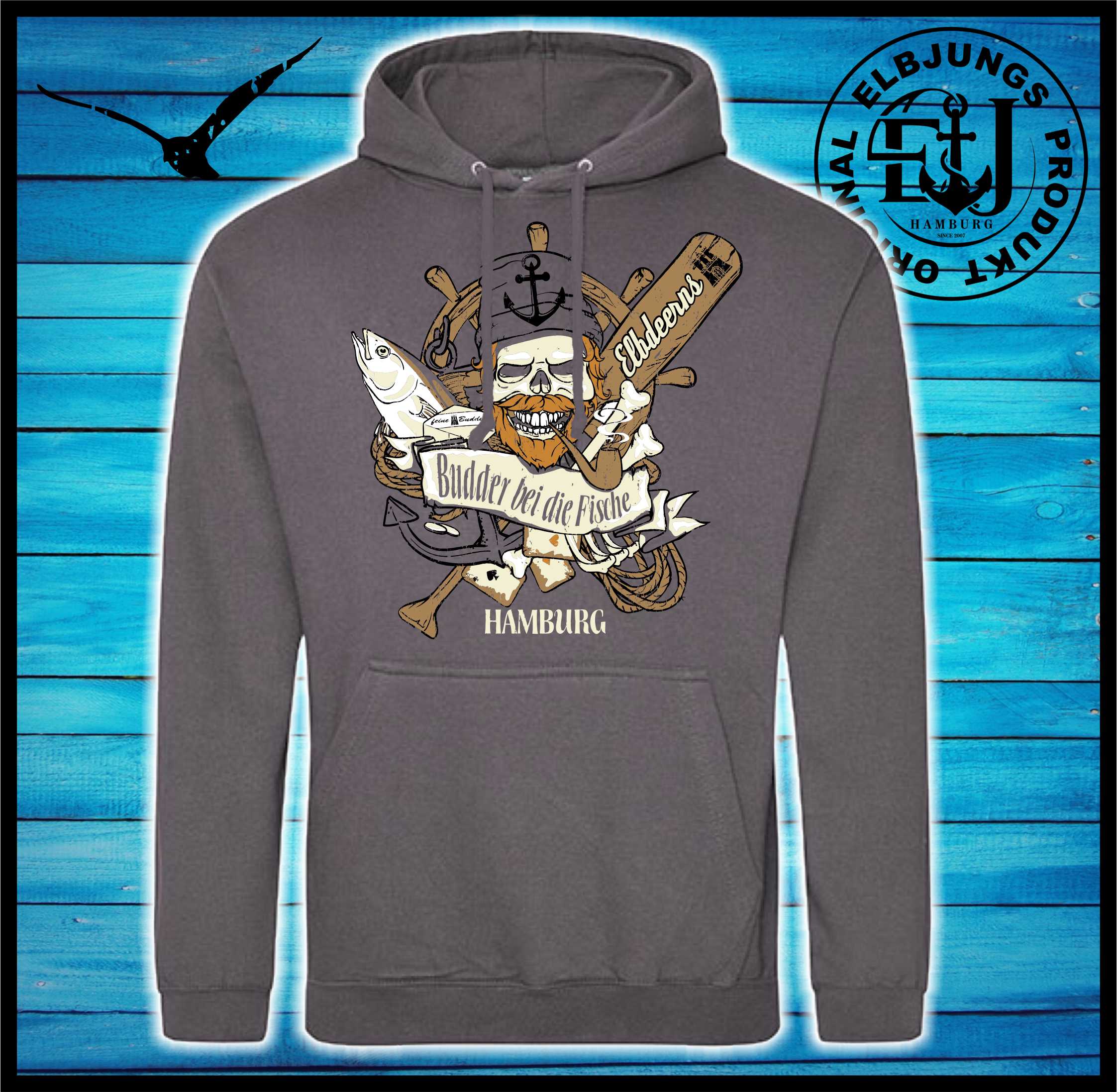 Elbdeerns "Budder bei die Fische" - Unisex Hoodie