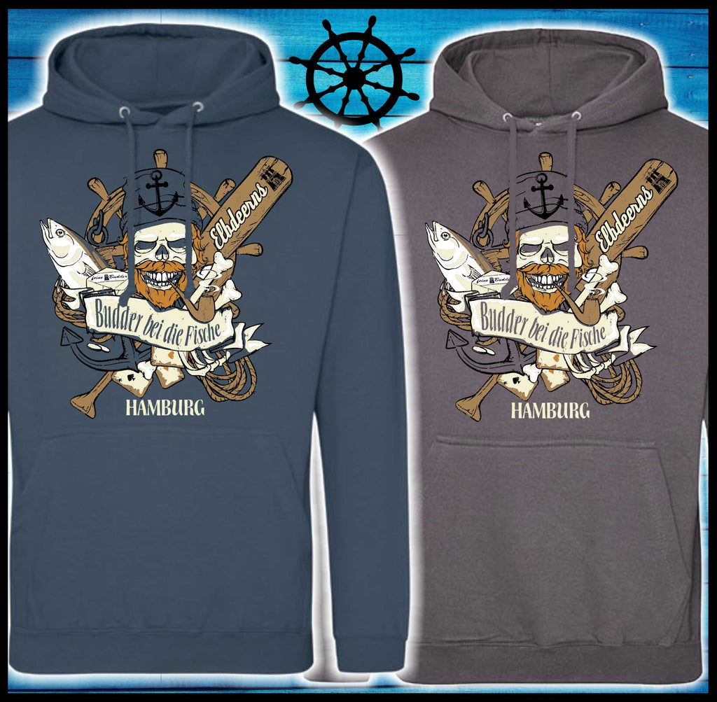 Elbdeerns "Budder bei die Fische" - Unisex Hoodie