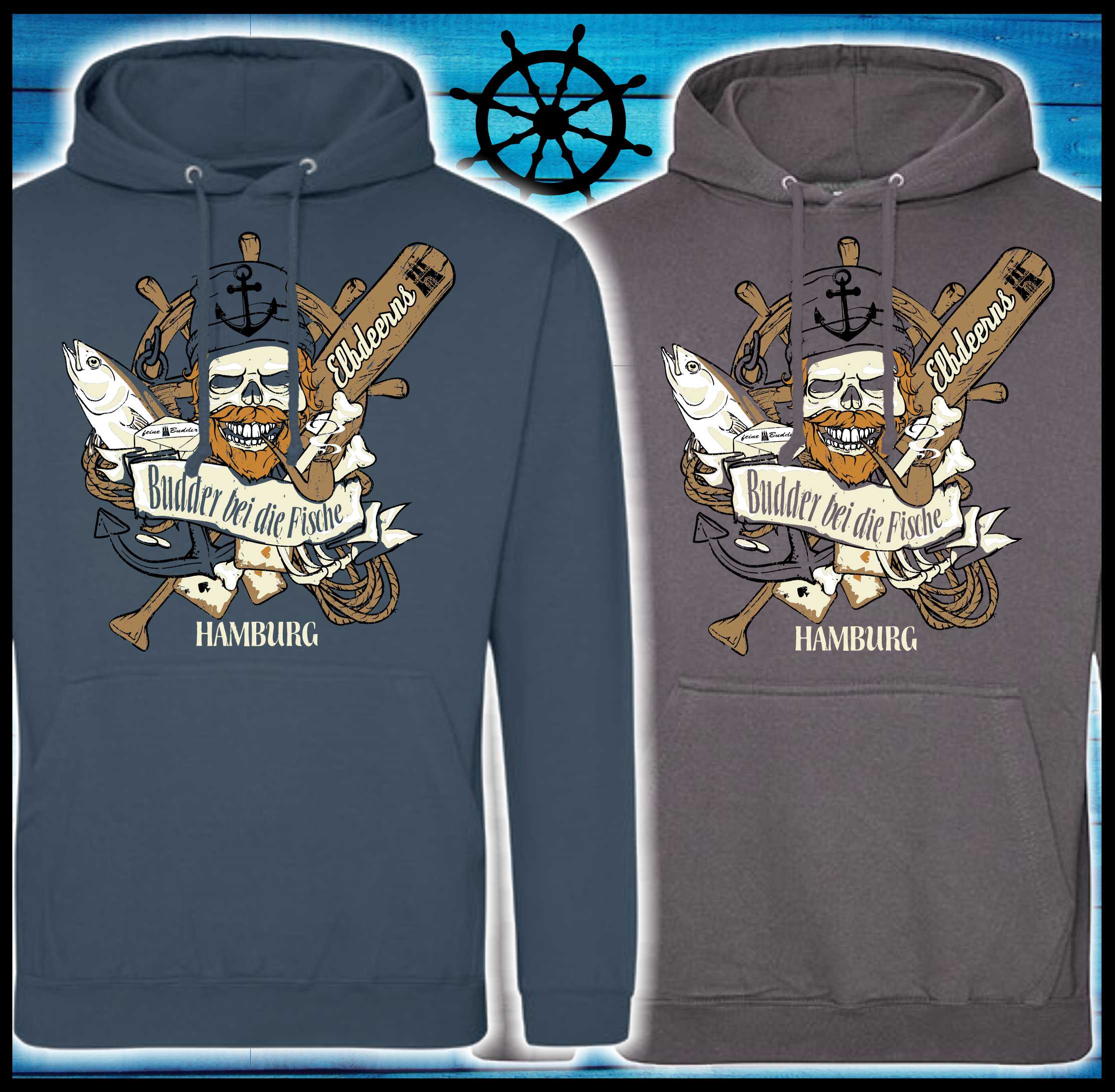 Elbdeerns "Budder bei die Fische" - Unisex Hoodie