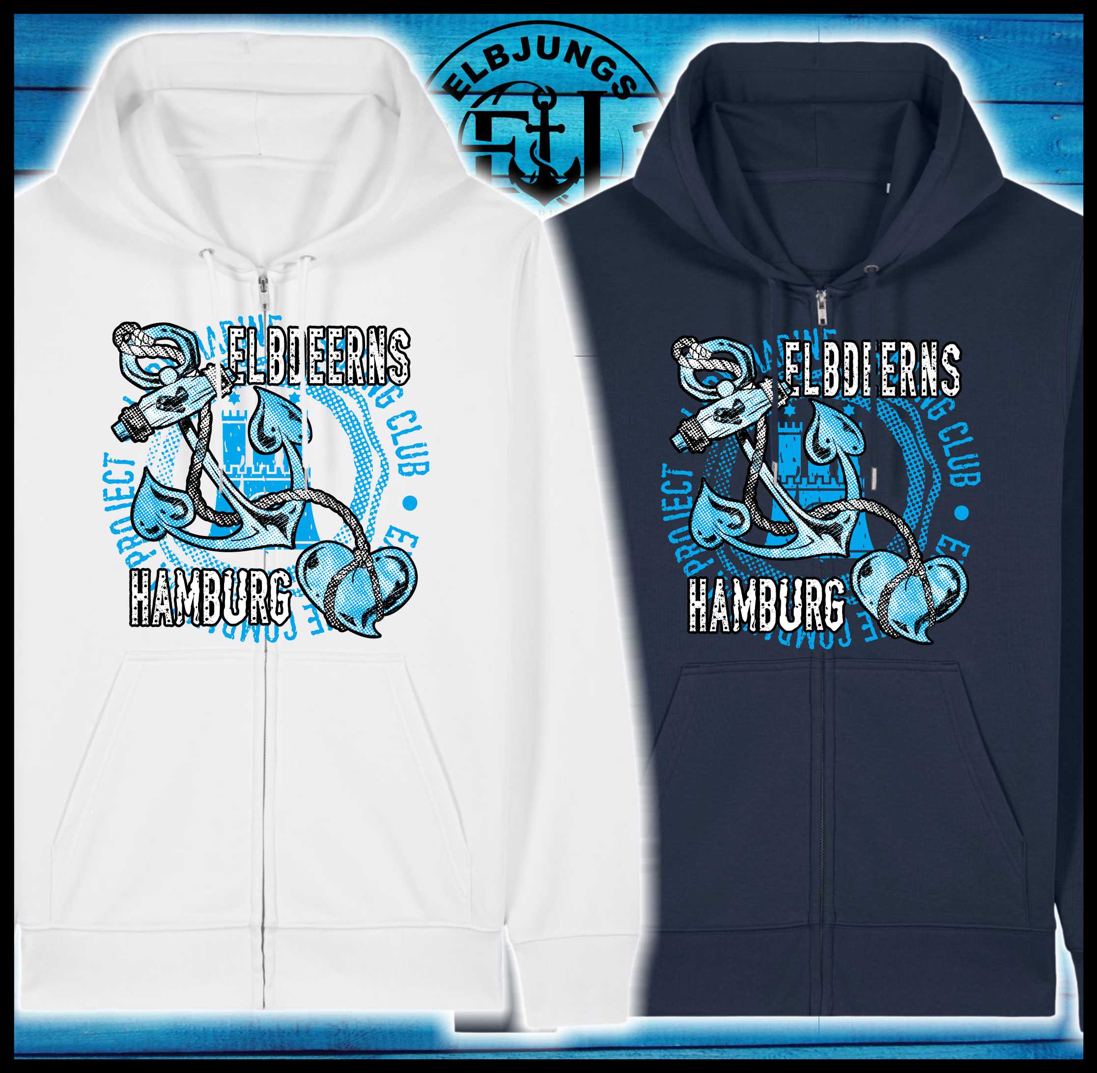 Elbdeerns "Club" - Organic Zipper