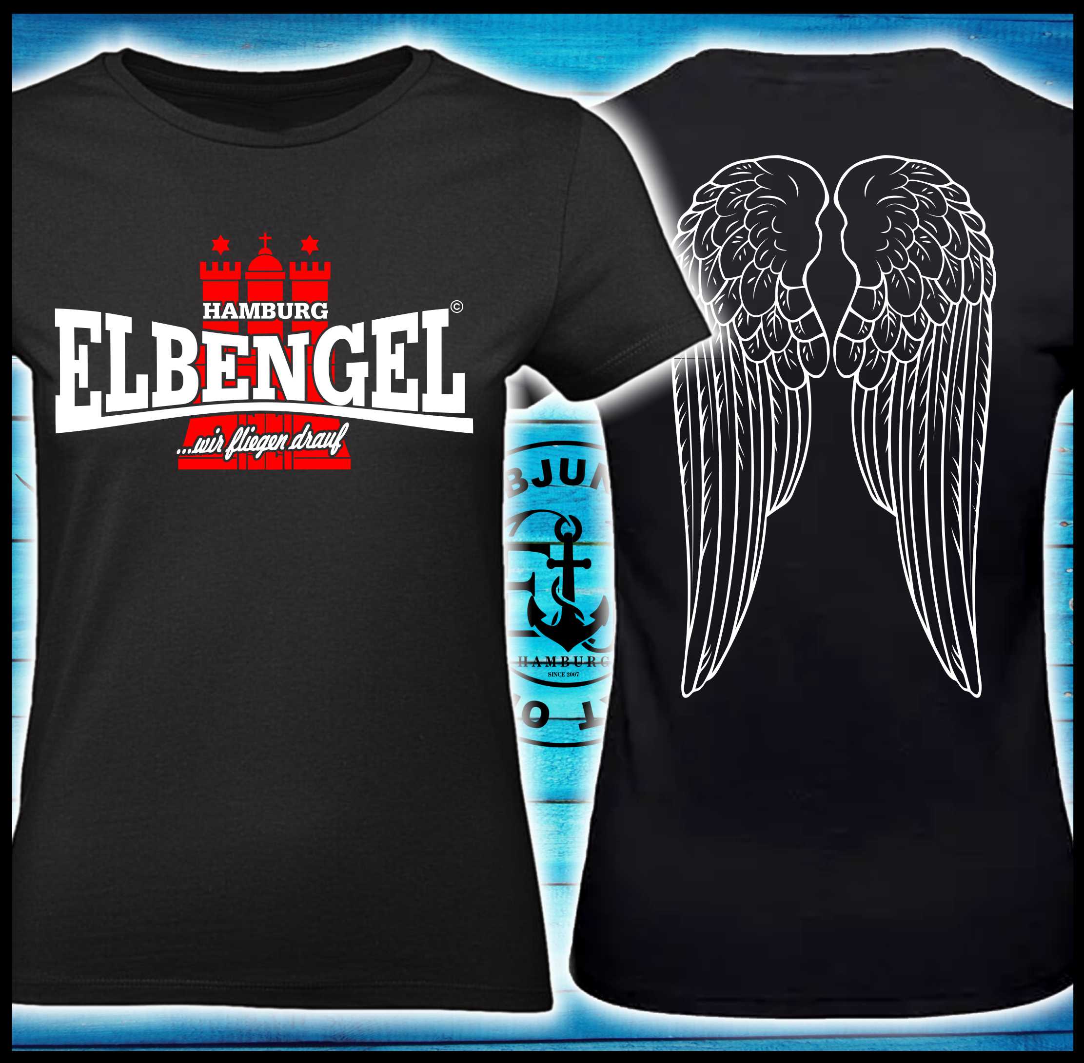 Elbengel "wir fliegen drauf" - Ladies Premium Shirt