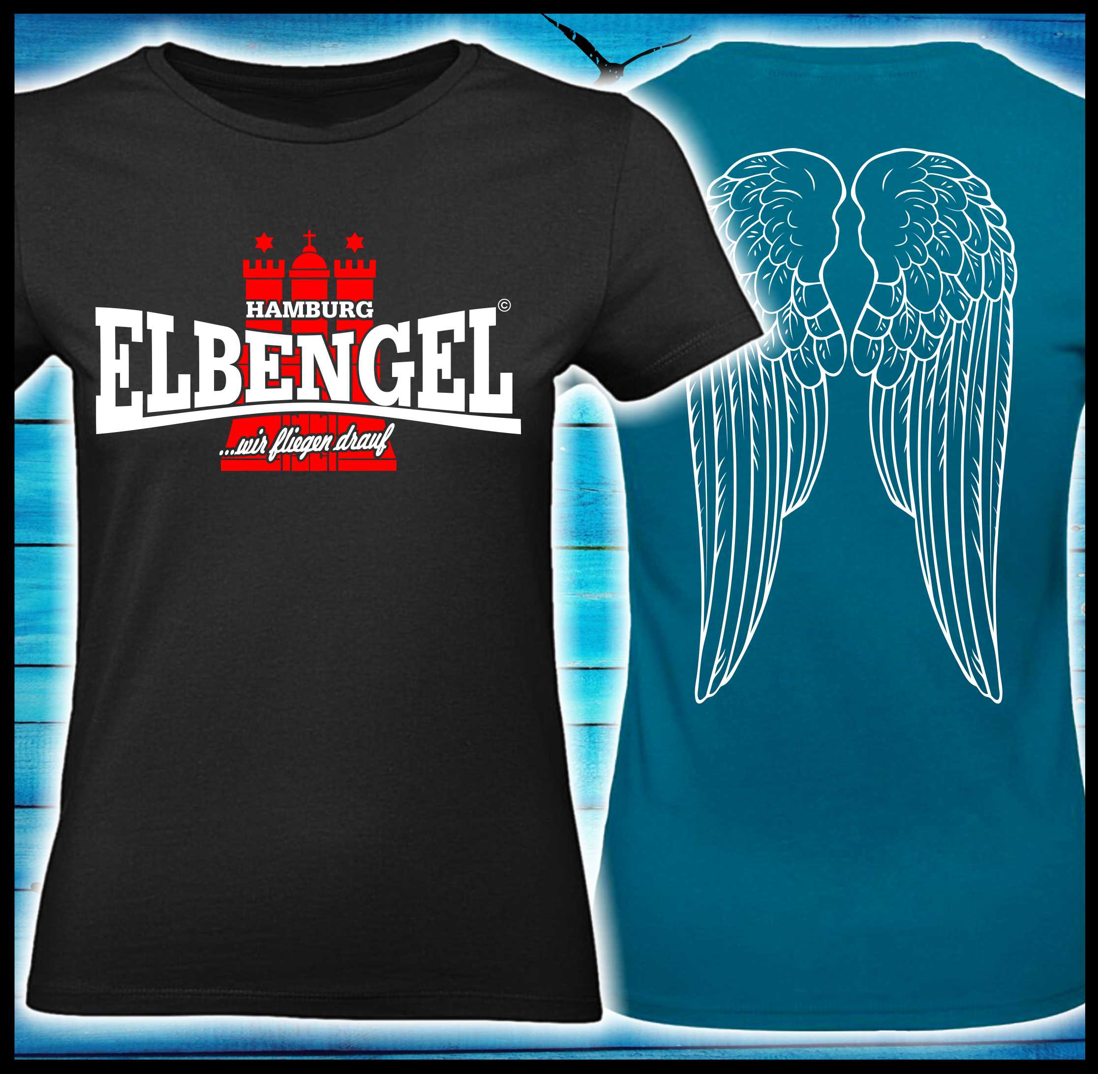 Elbengel "wir fliegen drauf" - Ladies Premium Shirt