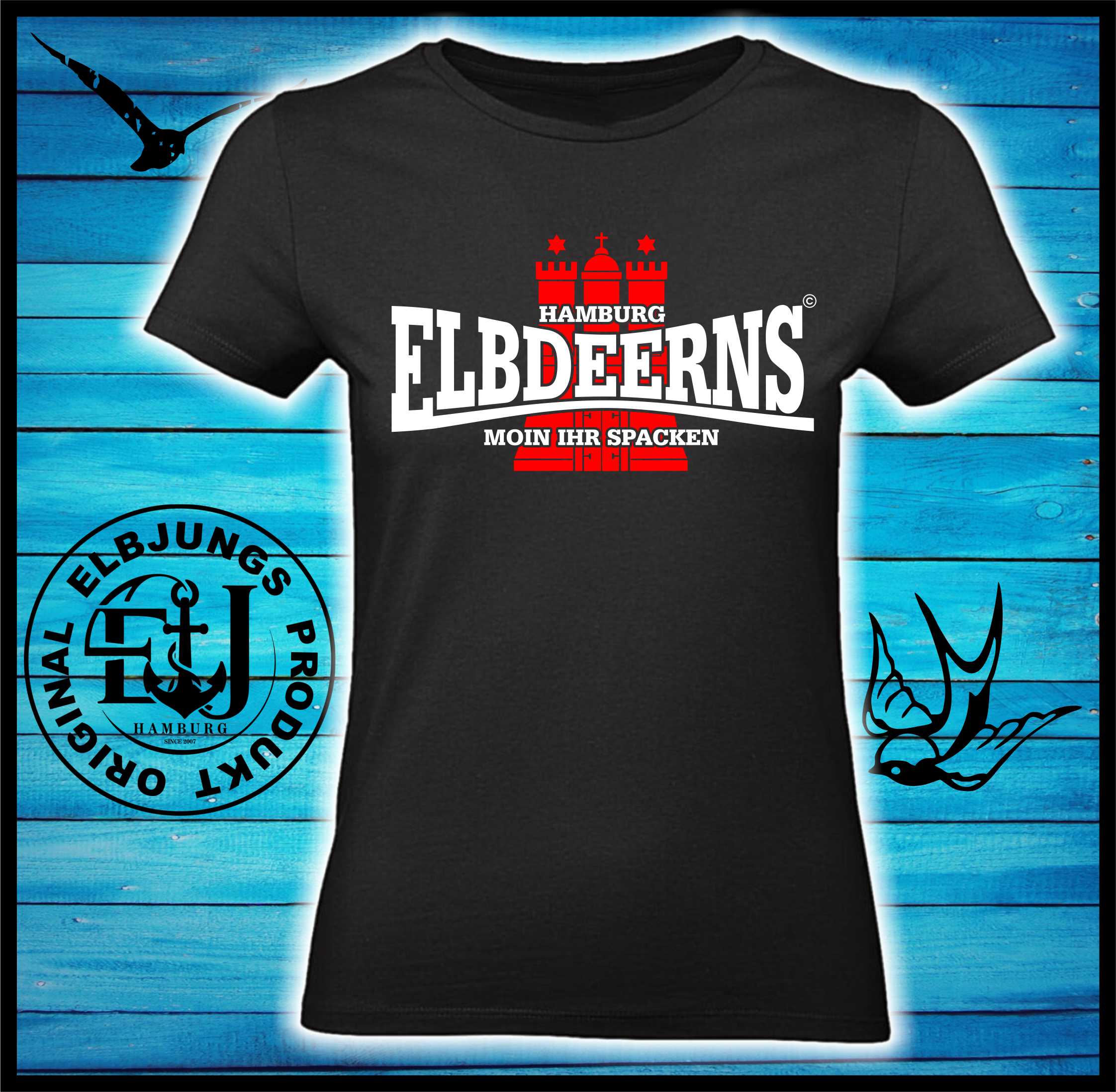Elbdeerns "Moin ihr Spacken" - Ladies Premium Shirt