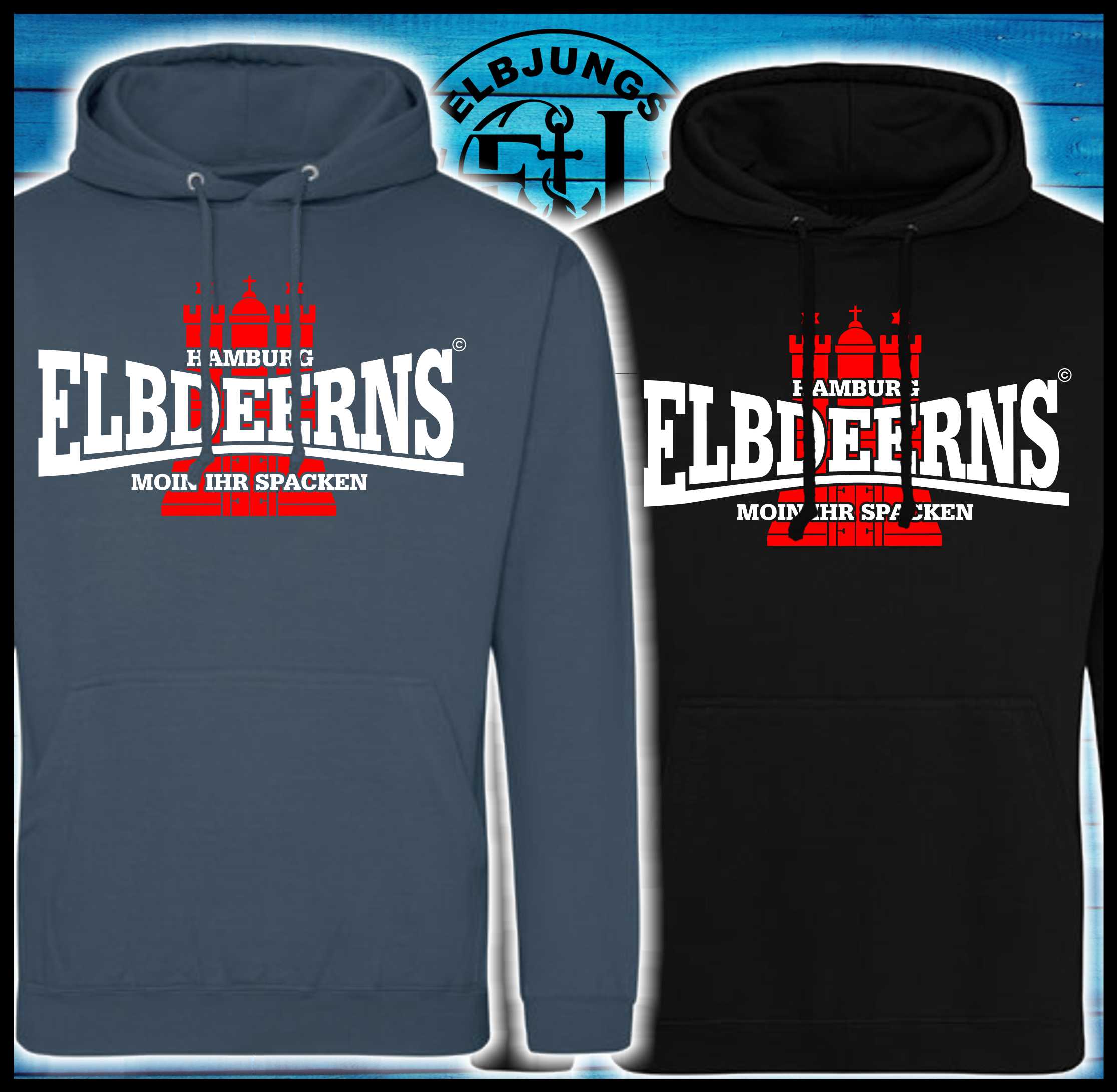 Elbdeerns "Moin ihr Spacken" - Unisex Hoodie