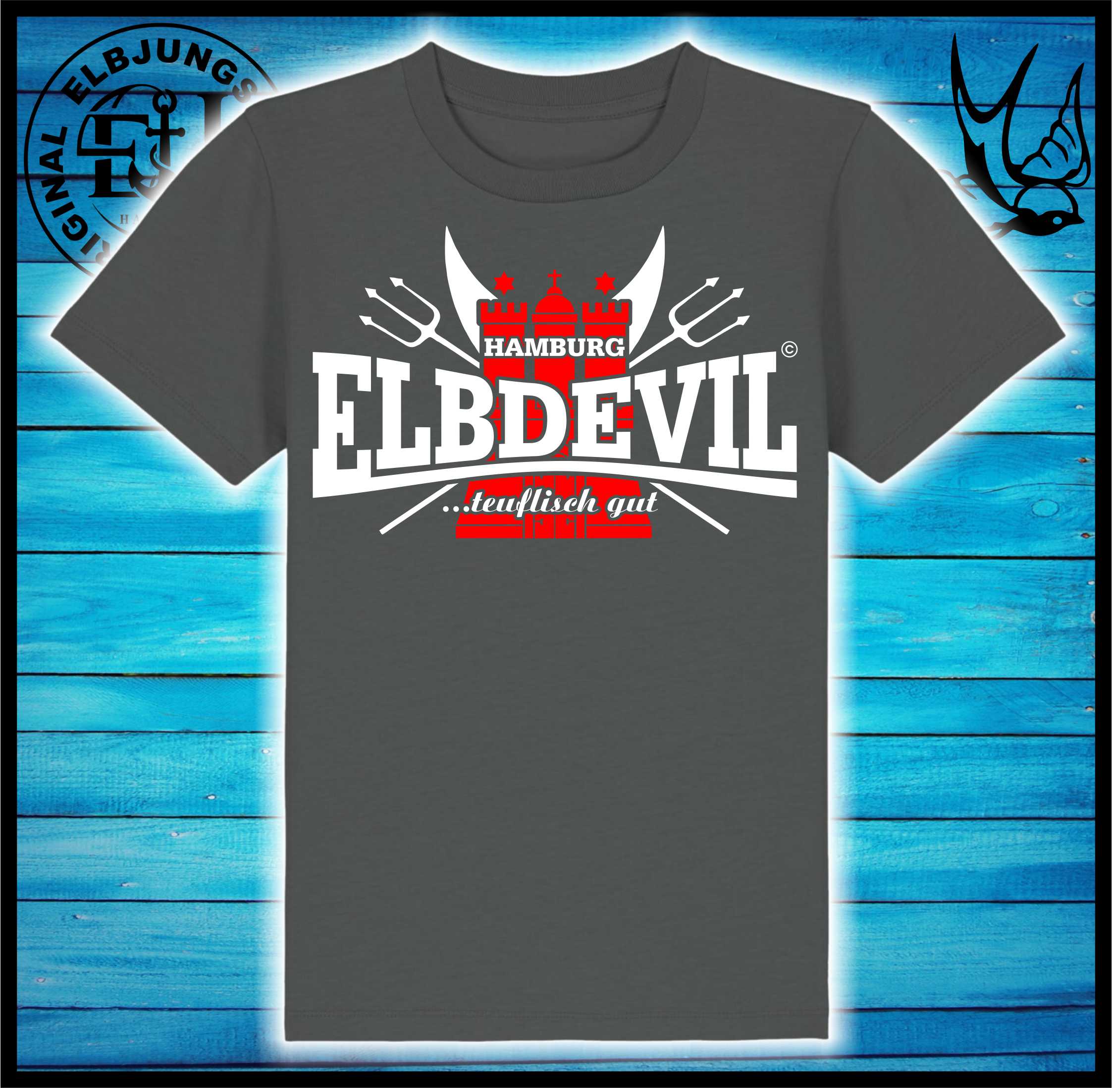 Kindershirt "Elbdevil" - Kids Organic Shirt