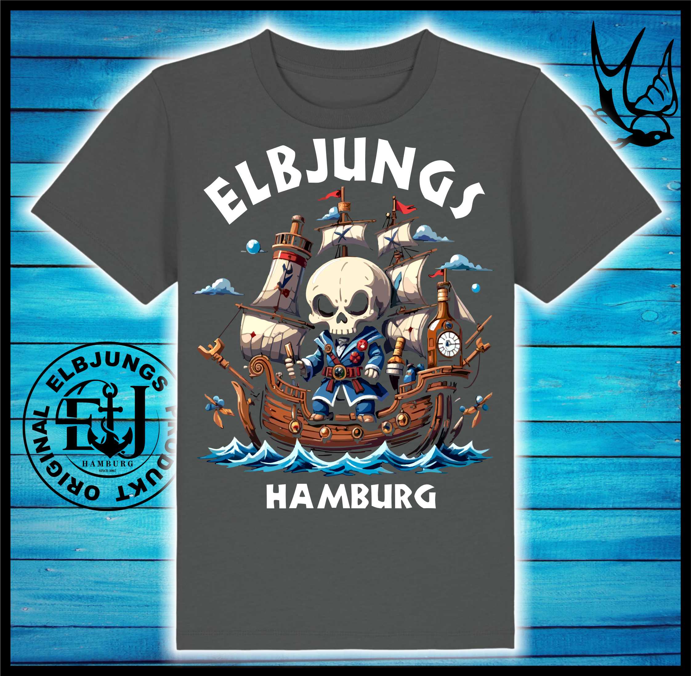 Kindershirt "Elbpirat" - Kids Organic Shirt