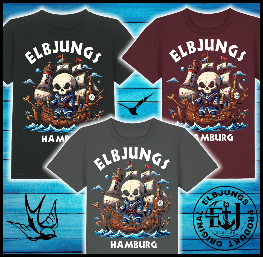 Kindershirt "Elbpirat" - Kids Organic Shirt