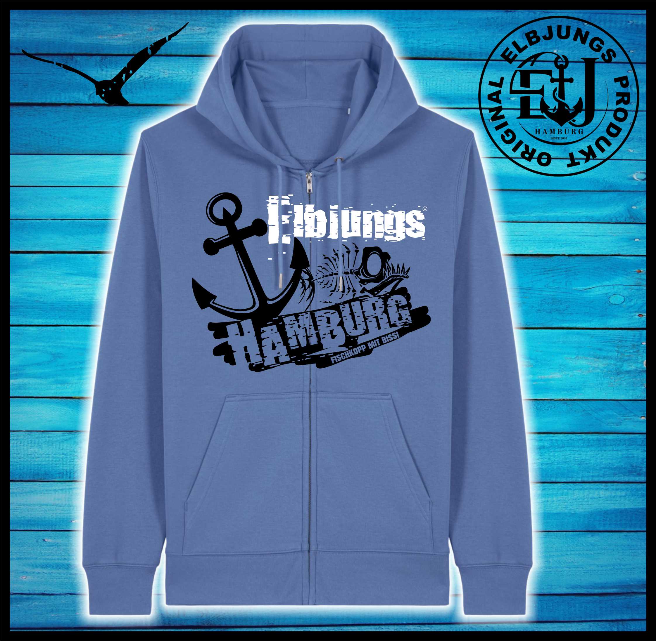 Elbjungs "Fischkopp mit Biss" - Organic Zipper