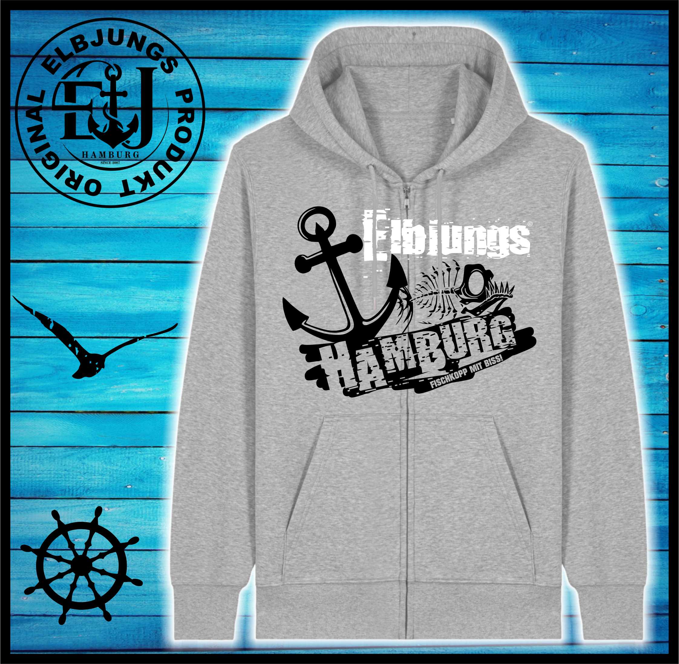 Elbjungs "Fischkopp mit Biss" - Organic Zipper