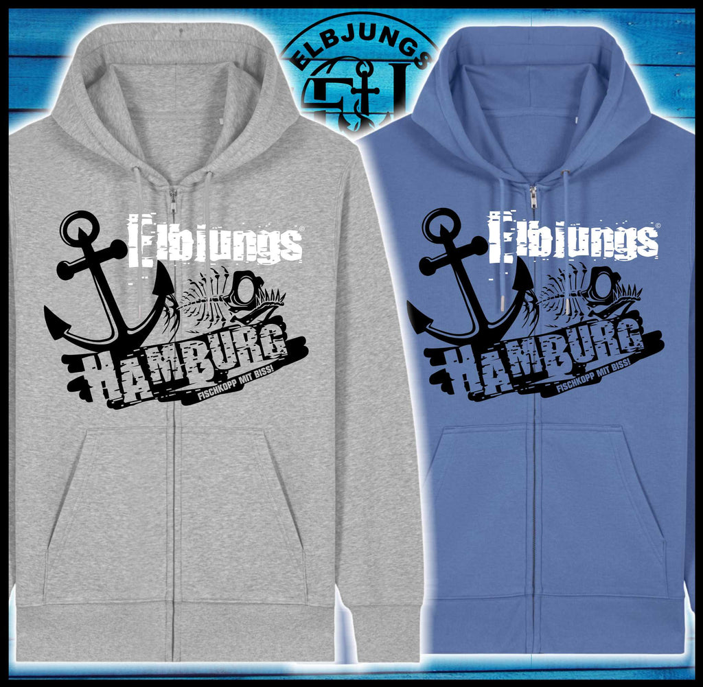 Elbjungs "Fischkopp mit Biss" - Organic Zipper
