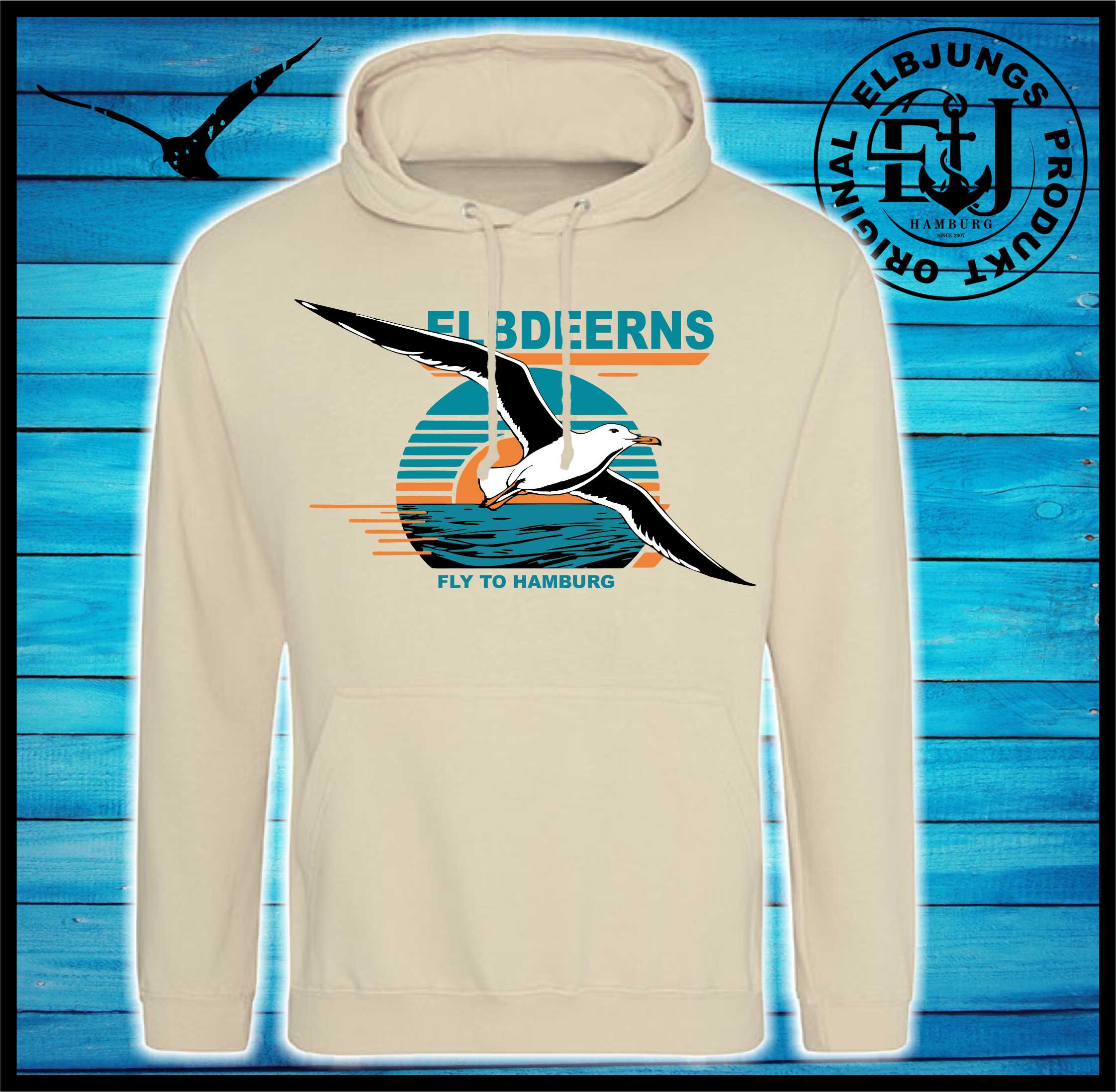 Elbdeerns "Fly to Hamburg" - Unisex Hoodie