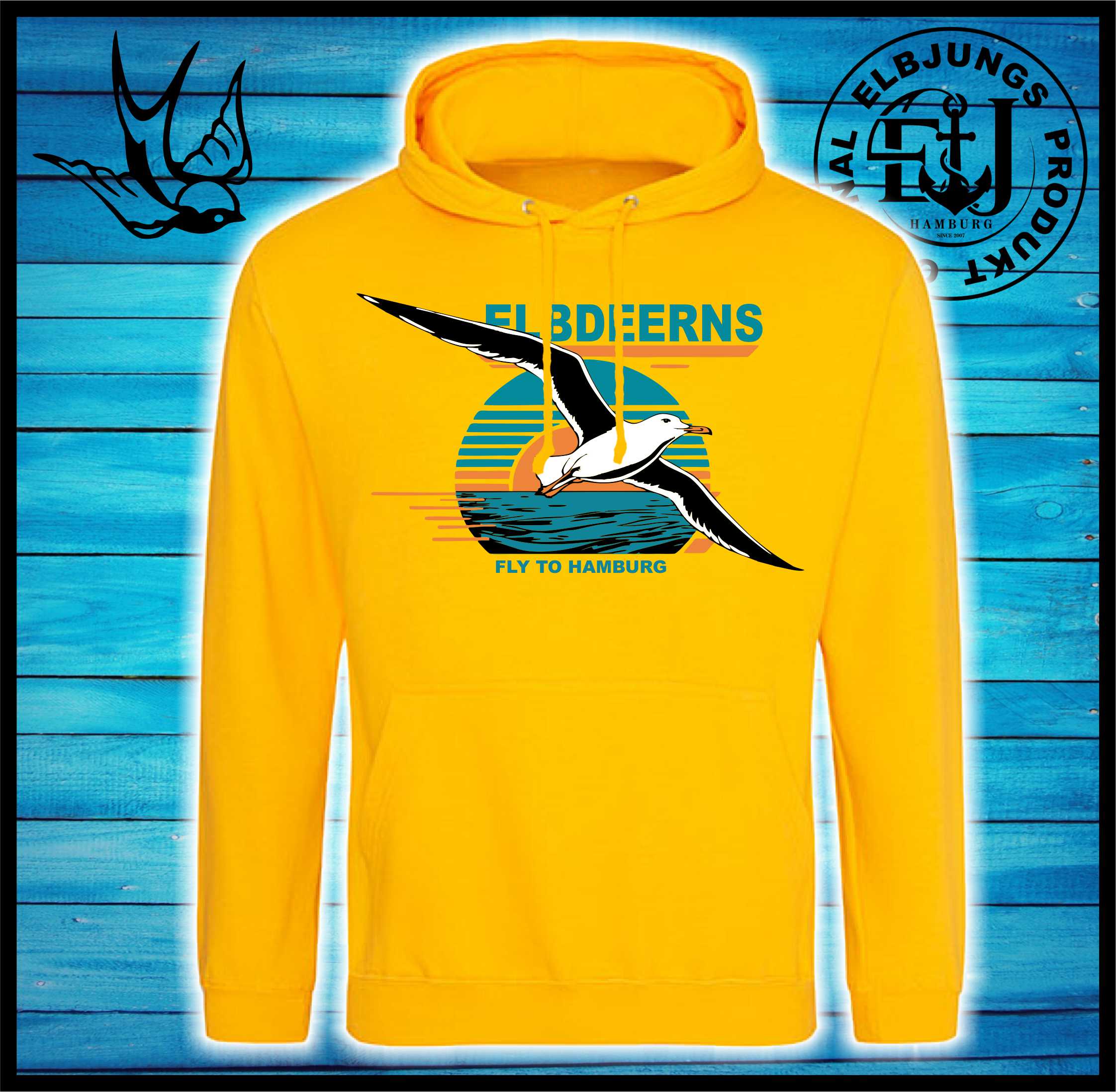 Elbdeerns "Fly to Hamburg" - Unisex Hoodie