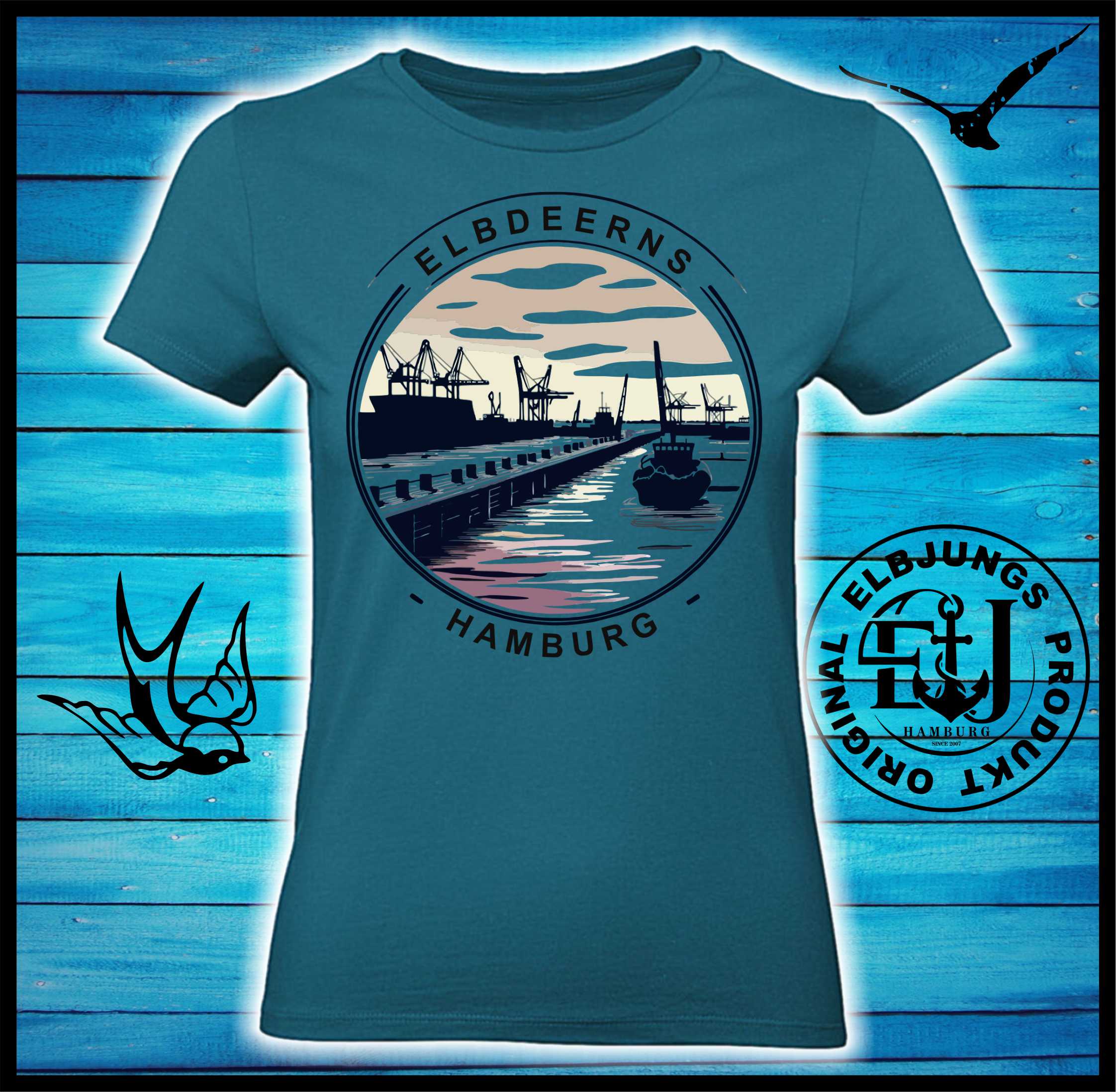 Elbdeerns "Hafengebiet" - Ladies Premium Shirt