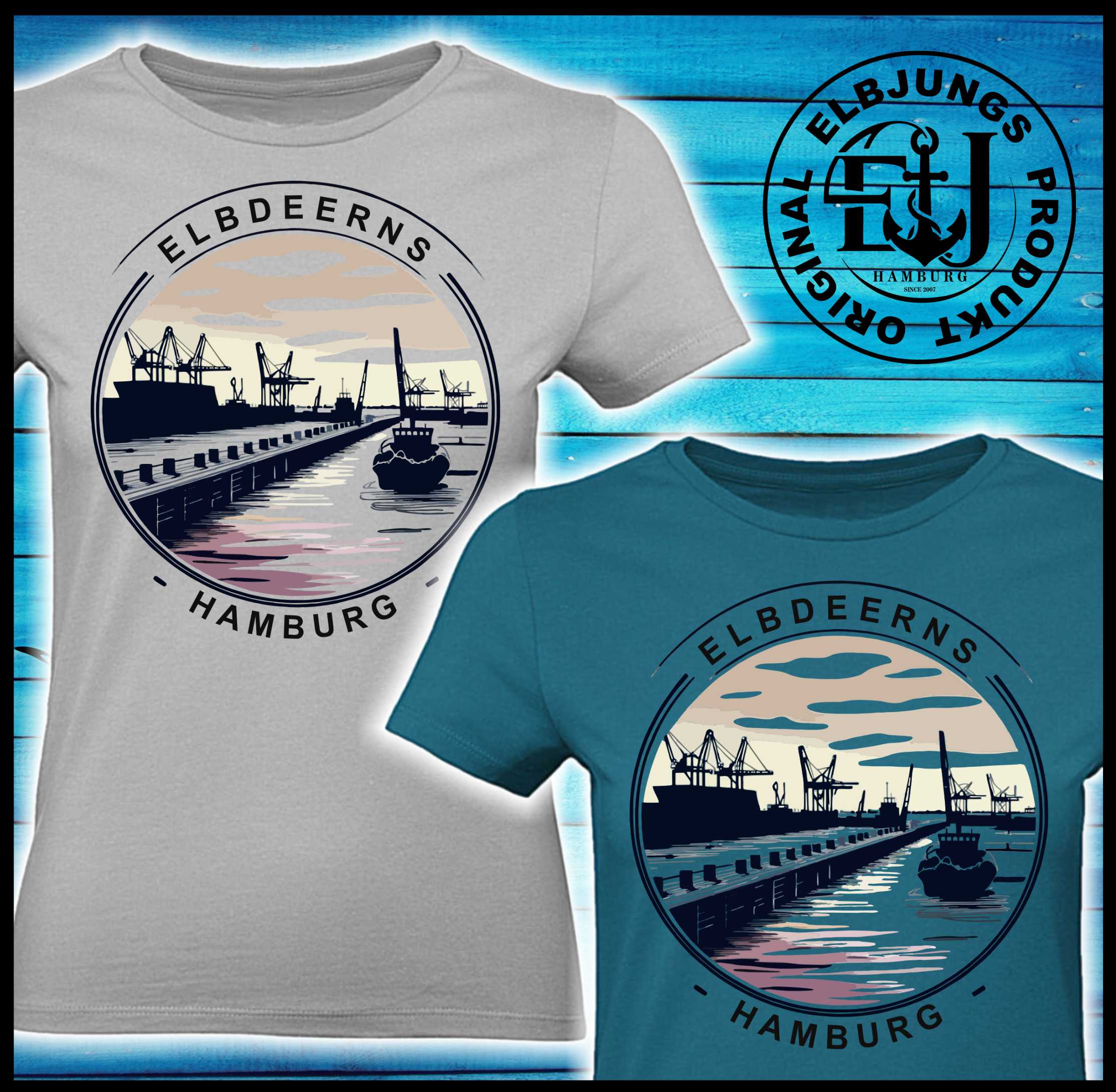 Elbdeerns "Hafengebiet" - Ladies Premium Shirt