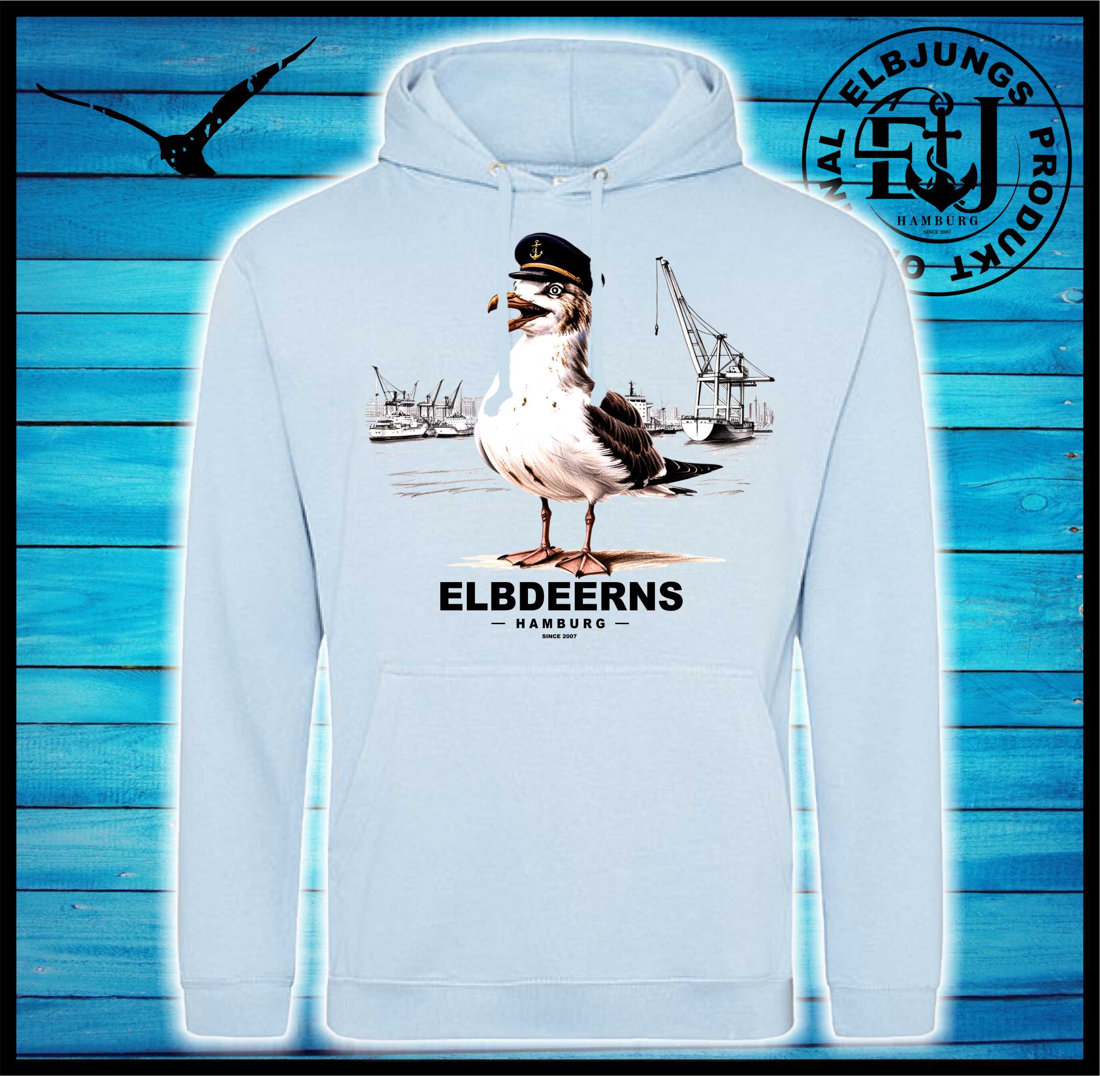 Elbdeerns "Hafenmöwe" - Unisex Hoodie