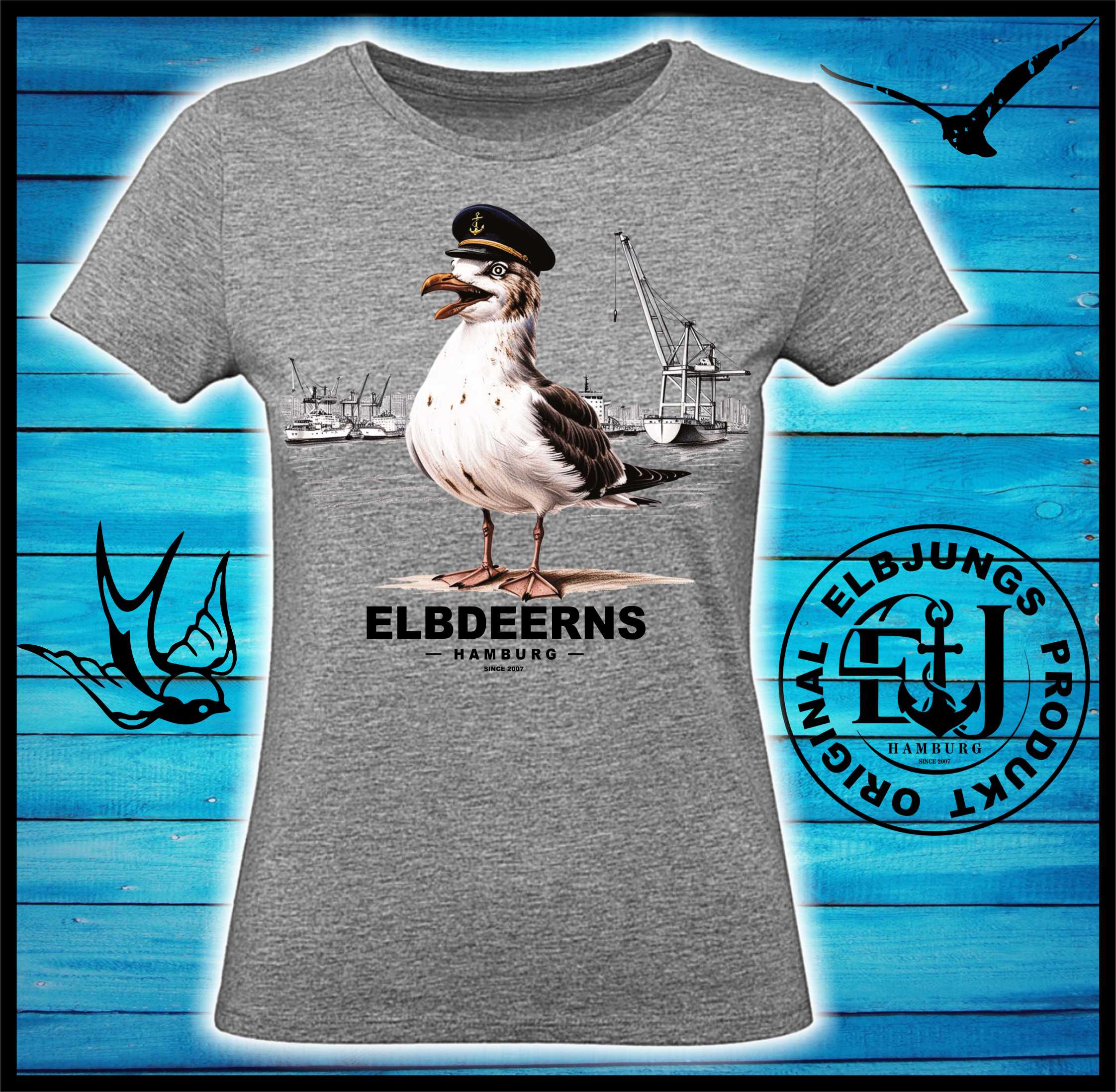 Elbdeerns "Hafenmöwe" - Ladies Premium Shirt