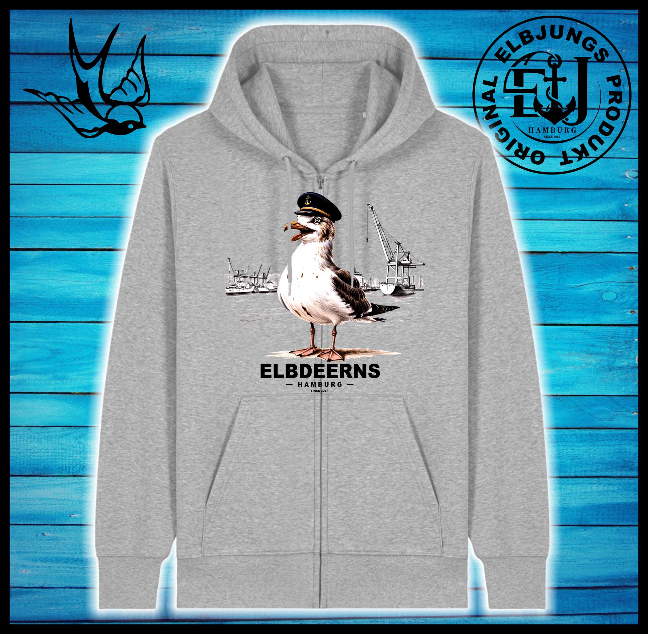 Elbdeerns "Hafenmöwe" - Organic Zipper