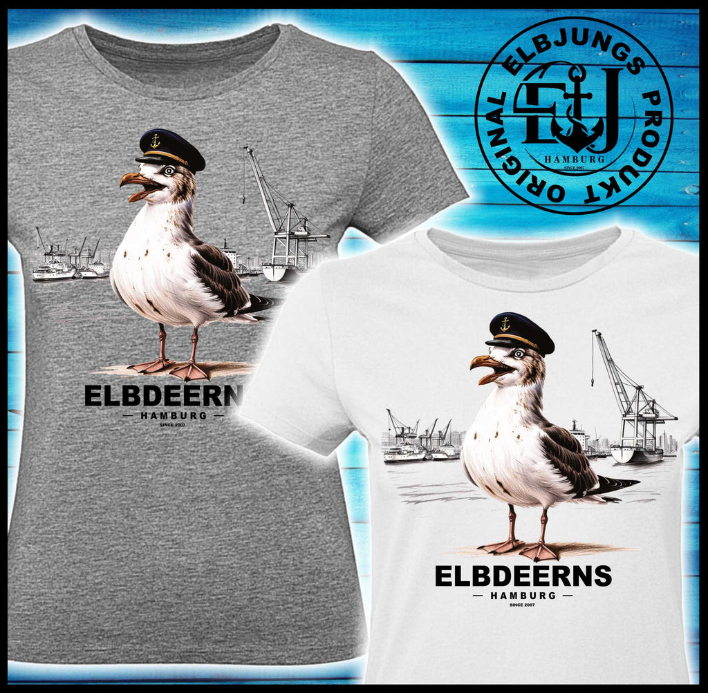 Elbdeerns "Hafenmöwe" - Ladies Premium Shirt