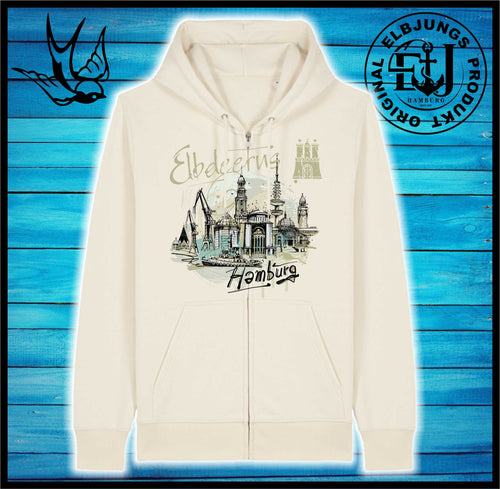 Elbdeerns "Hafenskizze" - Organic Zipper
