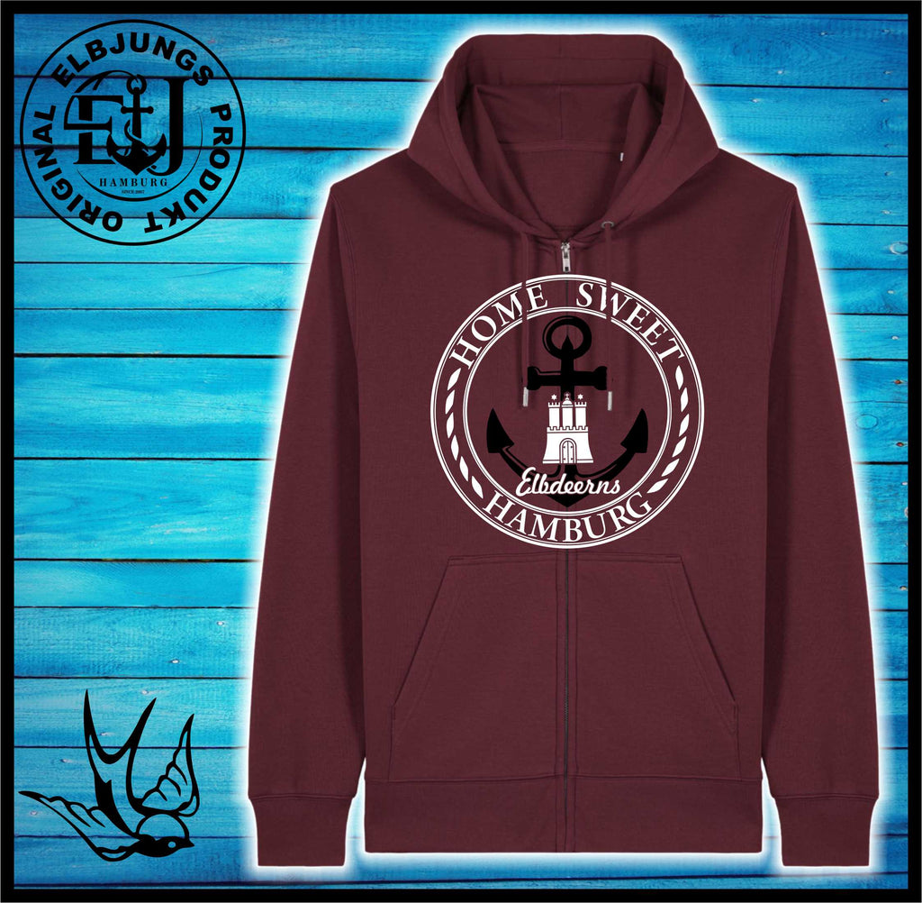 Elbdeerns "Home Sweet Hamburg" - Organic Zipper