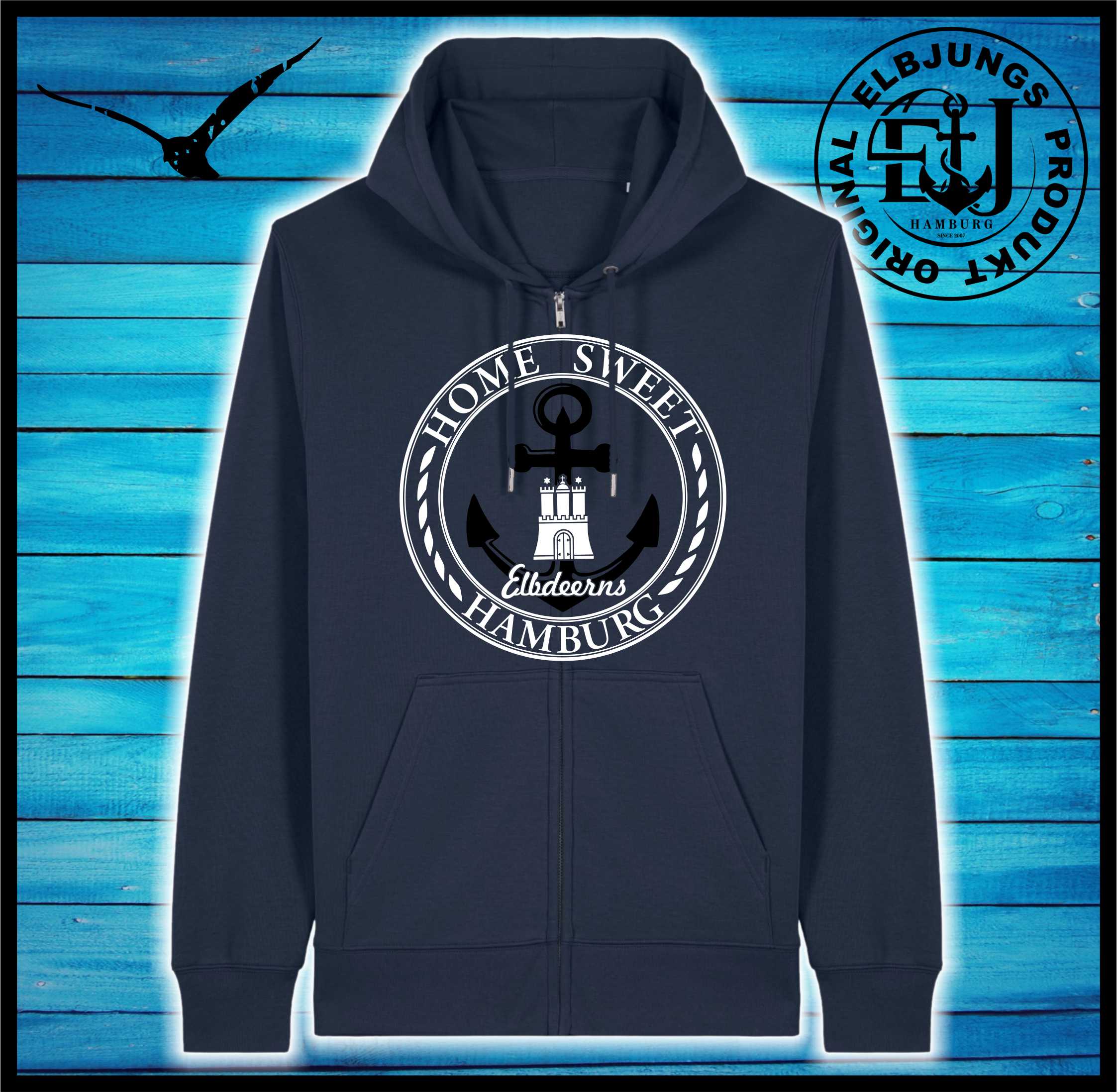 Elbdeerns "Home Sweet Hamburg" - Organic Zipper