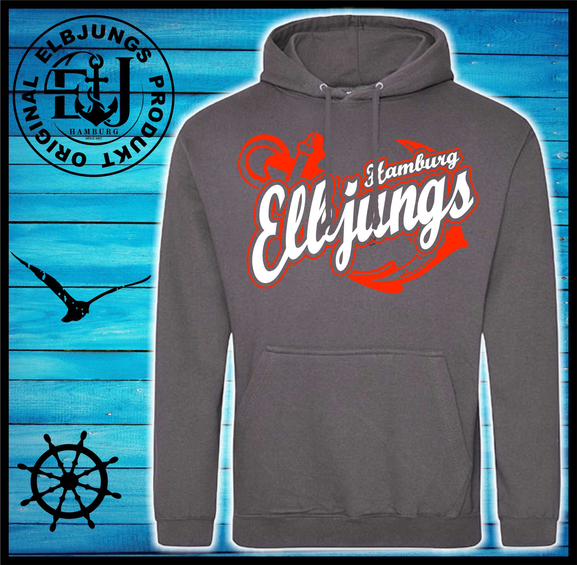 Elbjungs "Anker" - Basic Unisex Hoodie