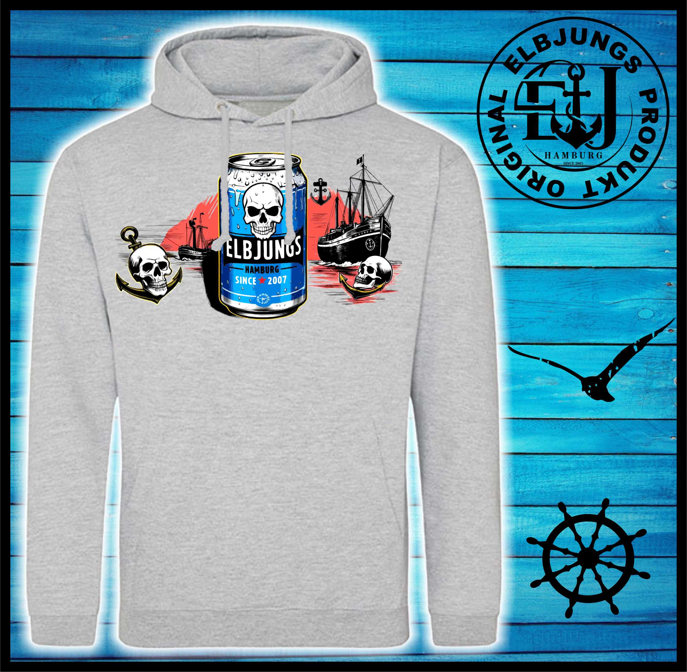 Elbjungs "Dose Glück" - Basic Unisex Hoodie