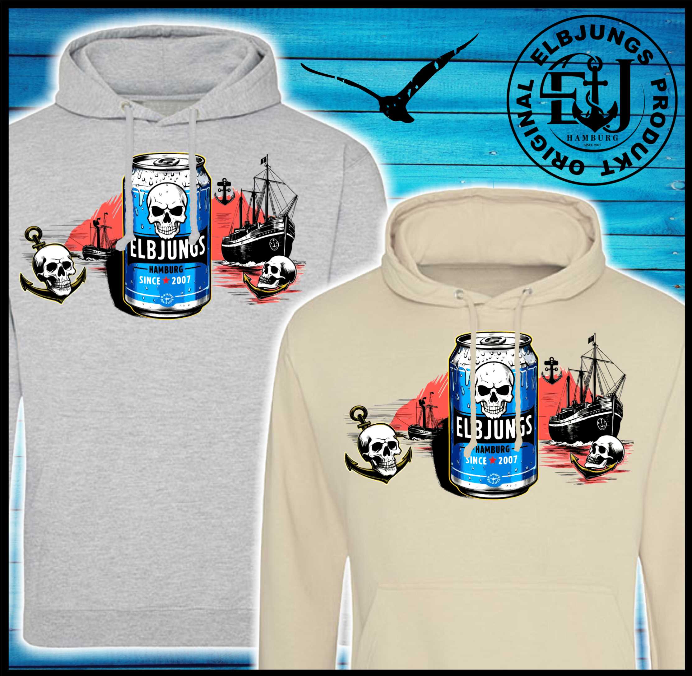 Elbjungs "Dose Glück" - Basic Unisex Hoodie