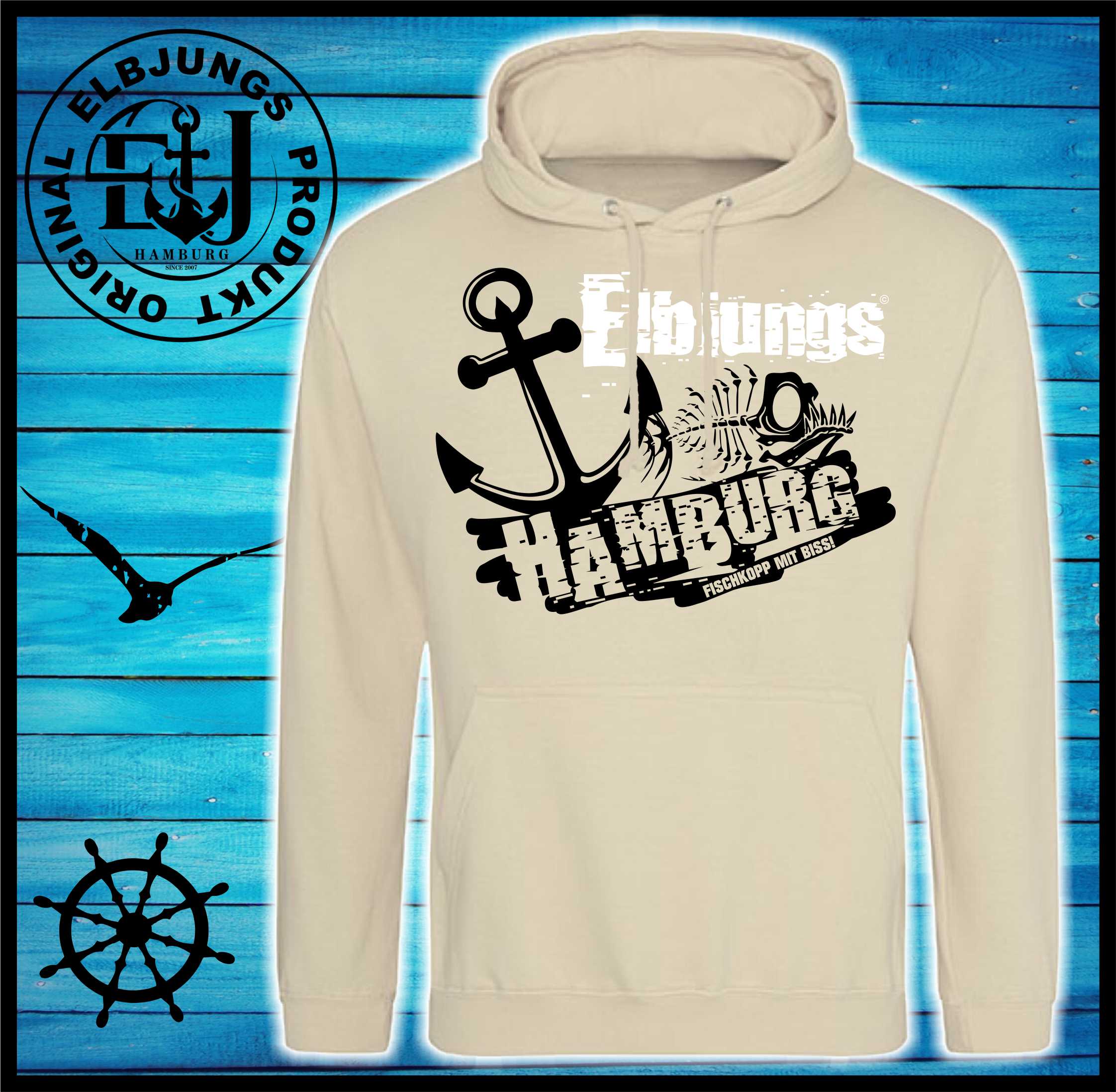 Elbjungs "Fischkopp mit Biss" - Unisex Hoodie