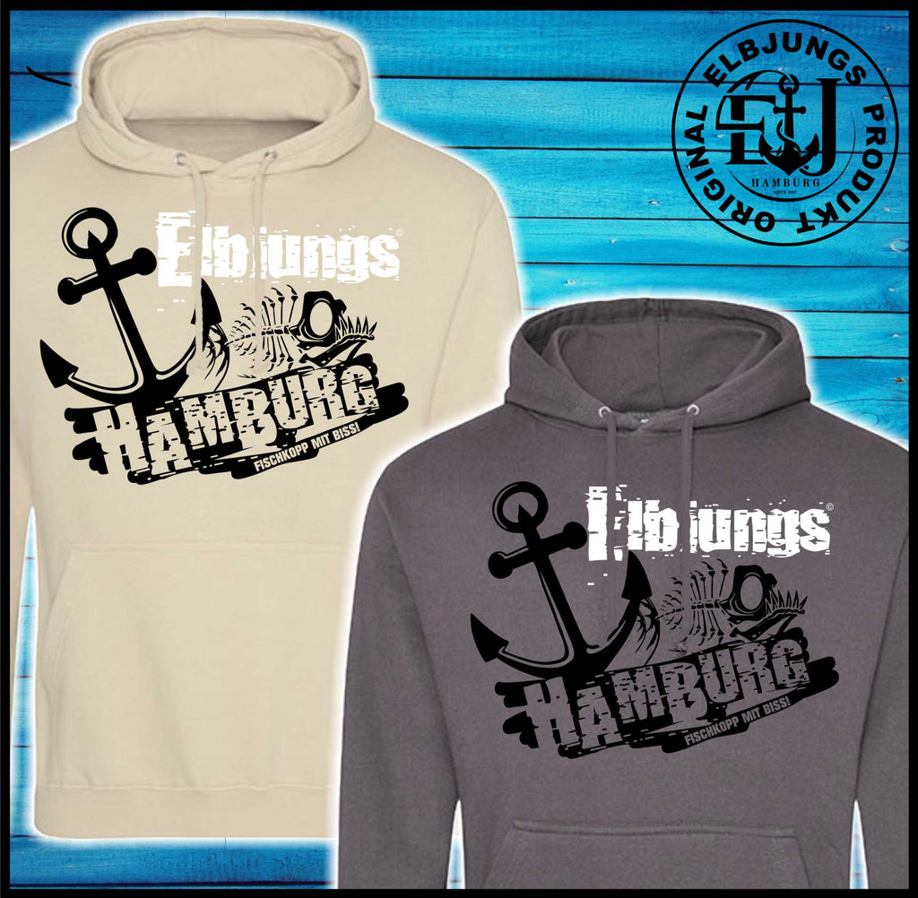 Elbjungs "Fischkopp mit Biss" - Unisex Hoodie