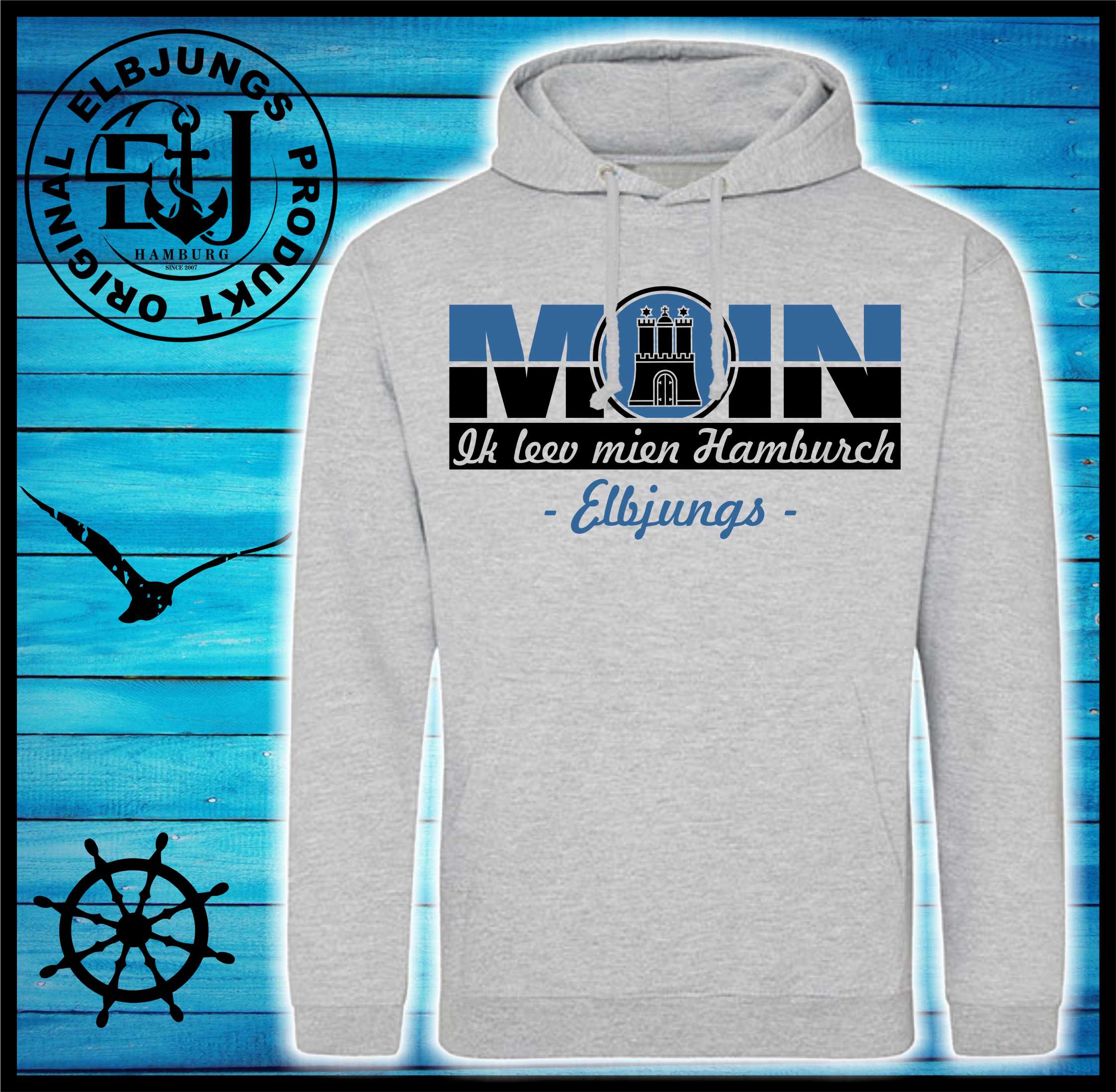 Elbjungs "Ik leev mien Hamburch" - Unisex Hoodie