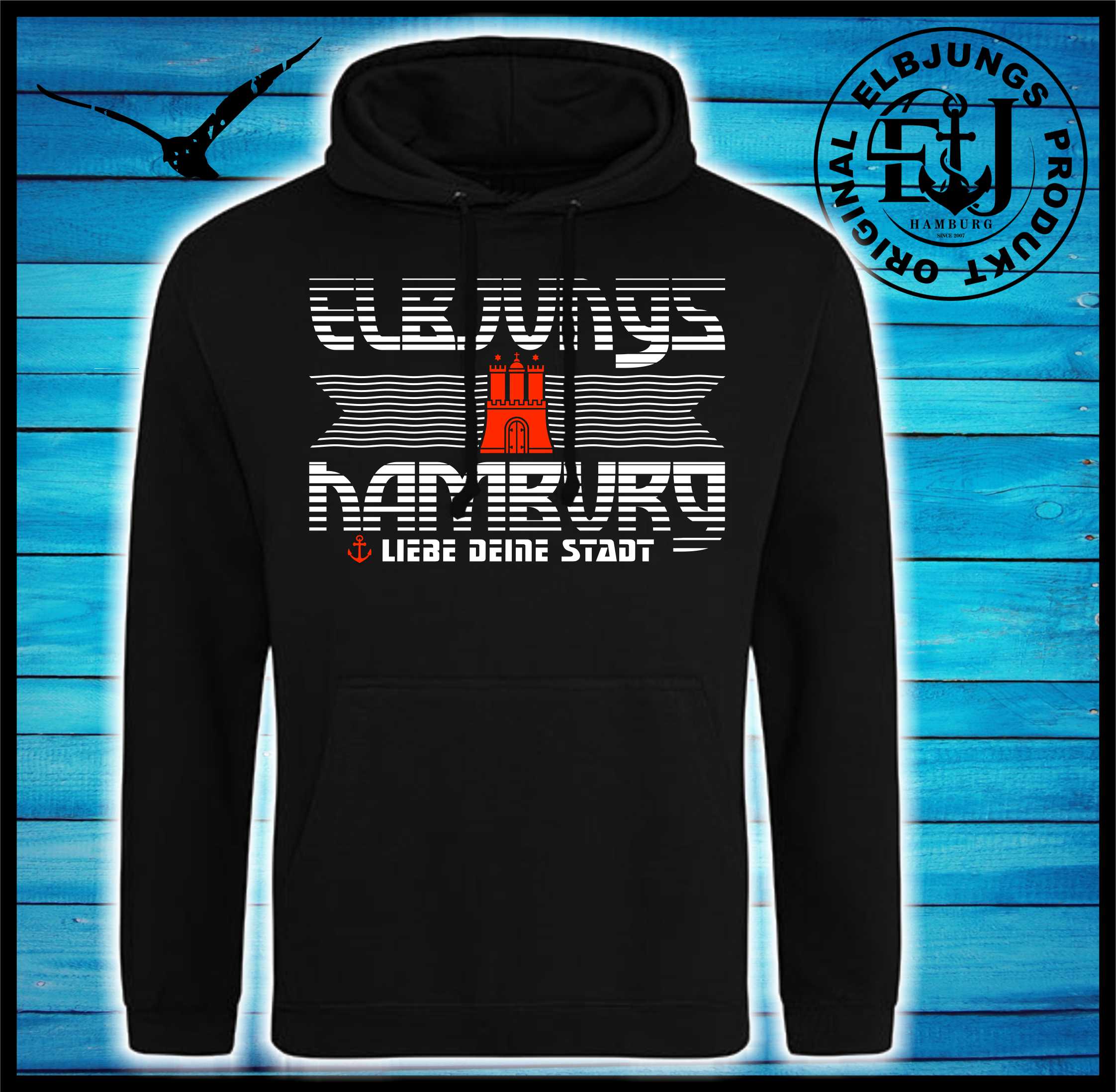 Elbjungs "Liebe deine Stadt" - Unisex Hoodie