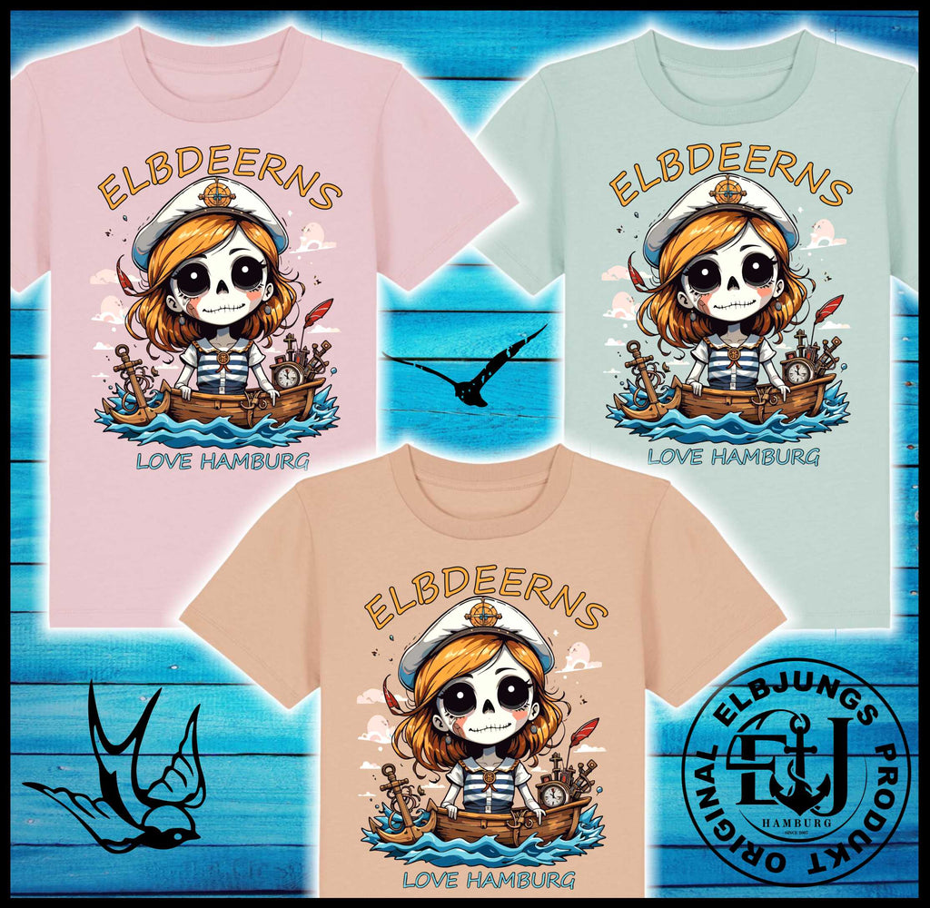 Kindershirt "Love Hamburg" - Kids Organic Shirt