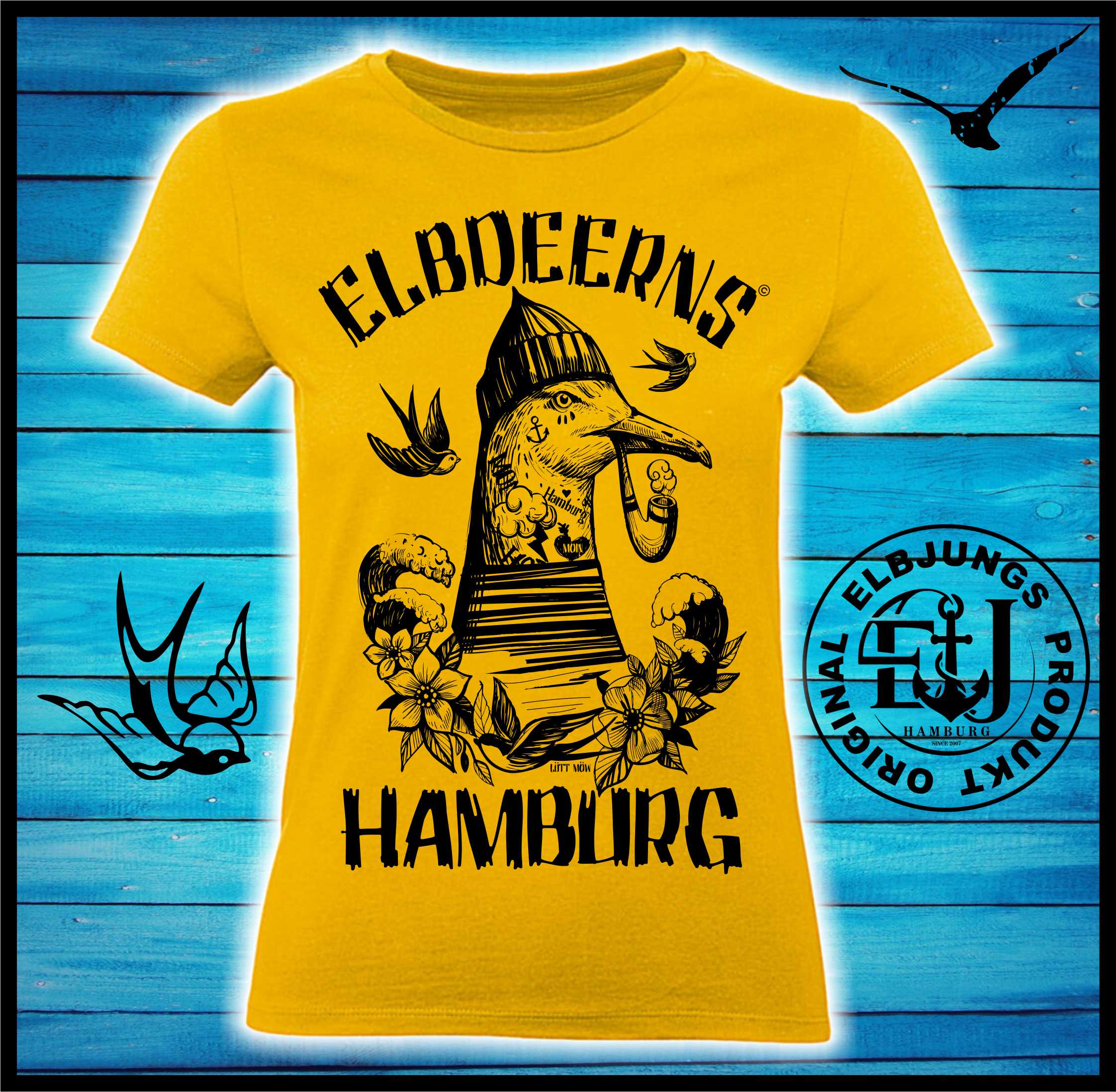 Elbdeerns "Lütt Möw" - Ladies Premium Shirt