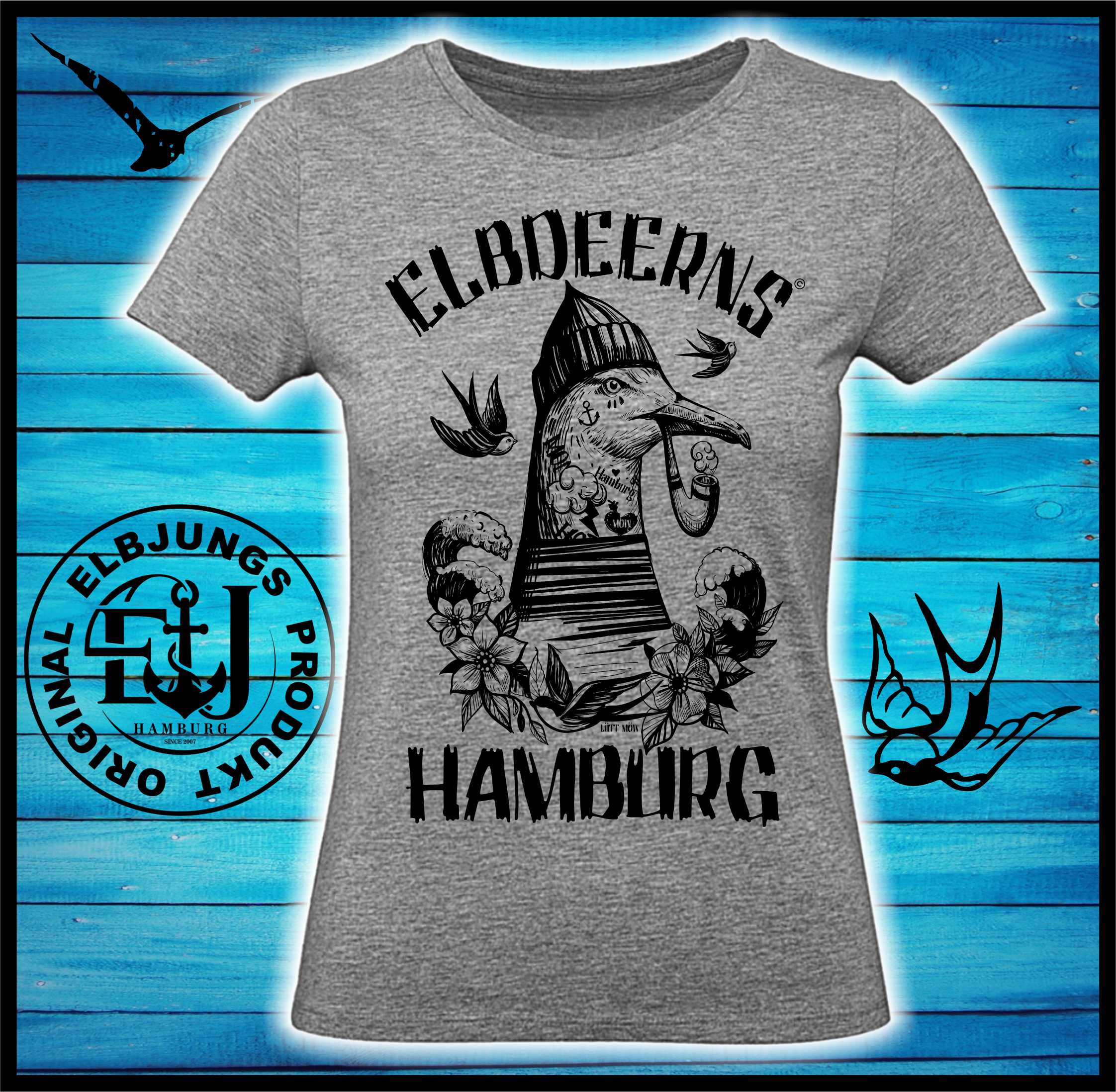 Elbdeerns "Lütt Möw" - Ladies Premium Shirt