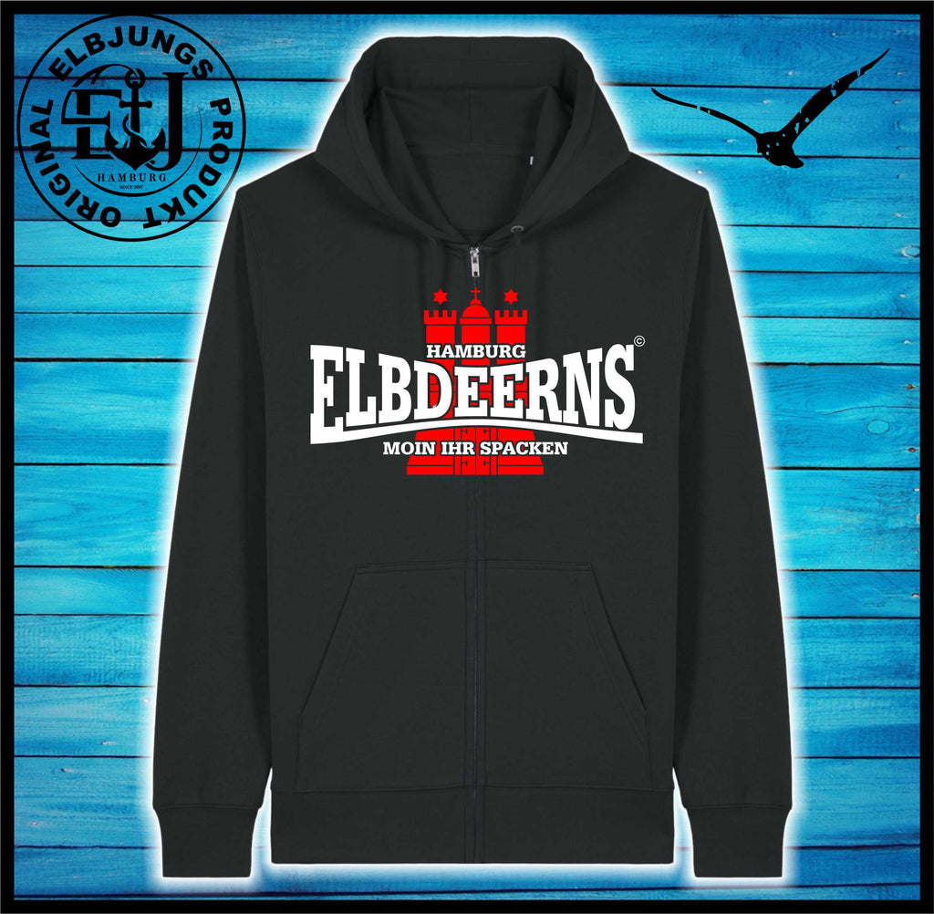 Elbdeerns "Moin ihr Spacken" - Organic Zipper