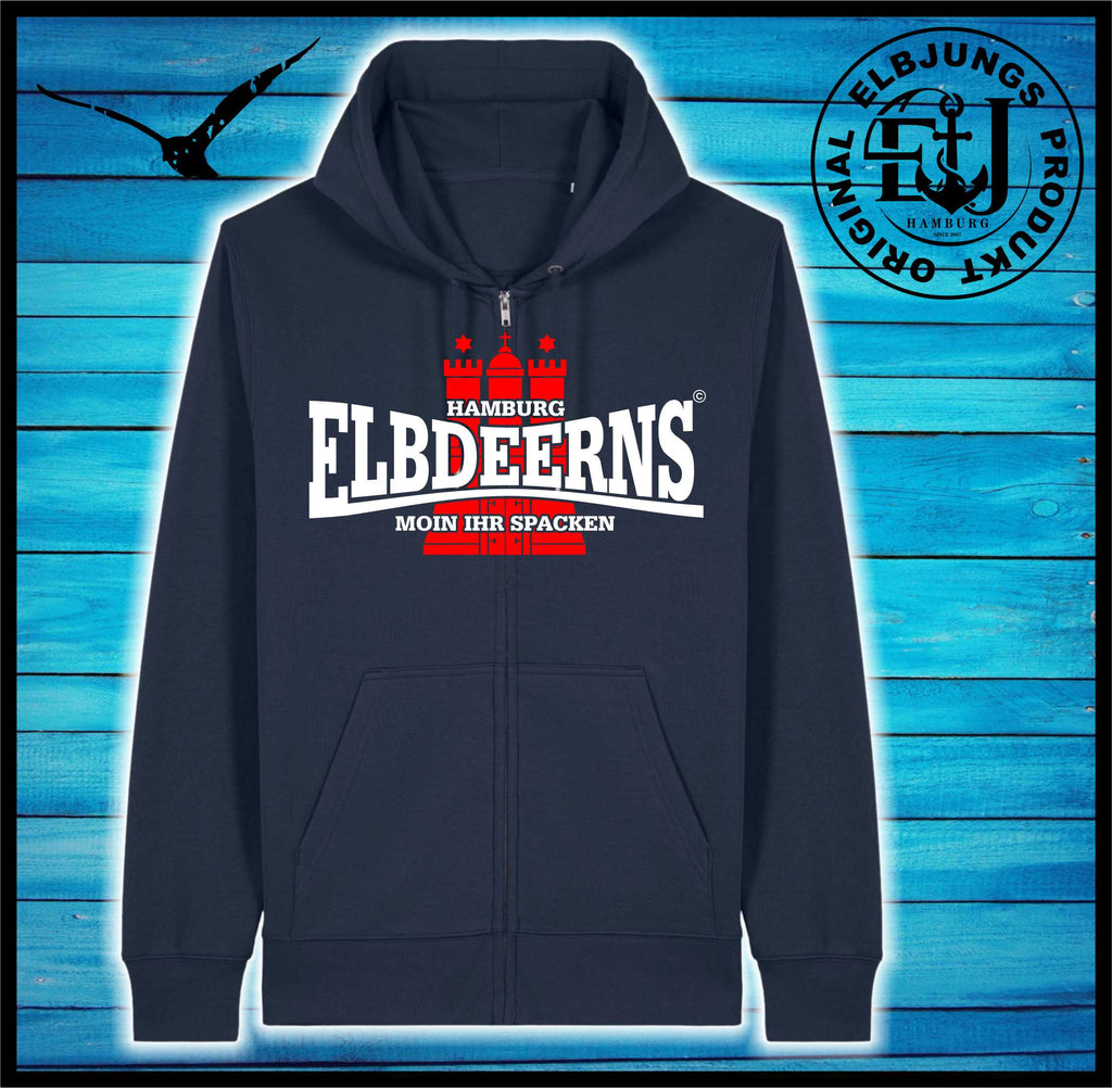 Elbdeerns "Moin ihr Spacken" - Organic Zipper