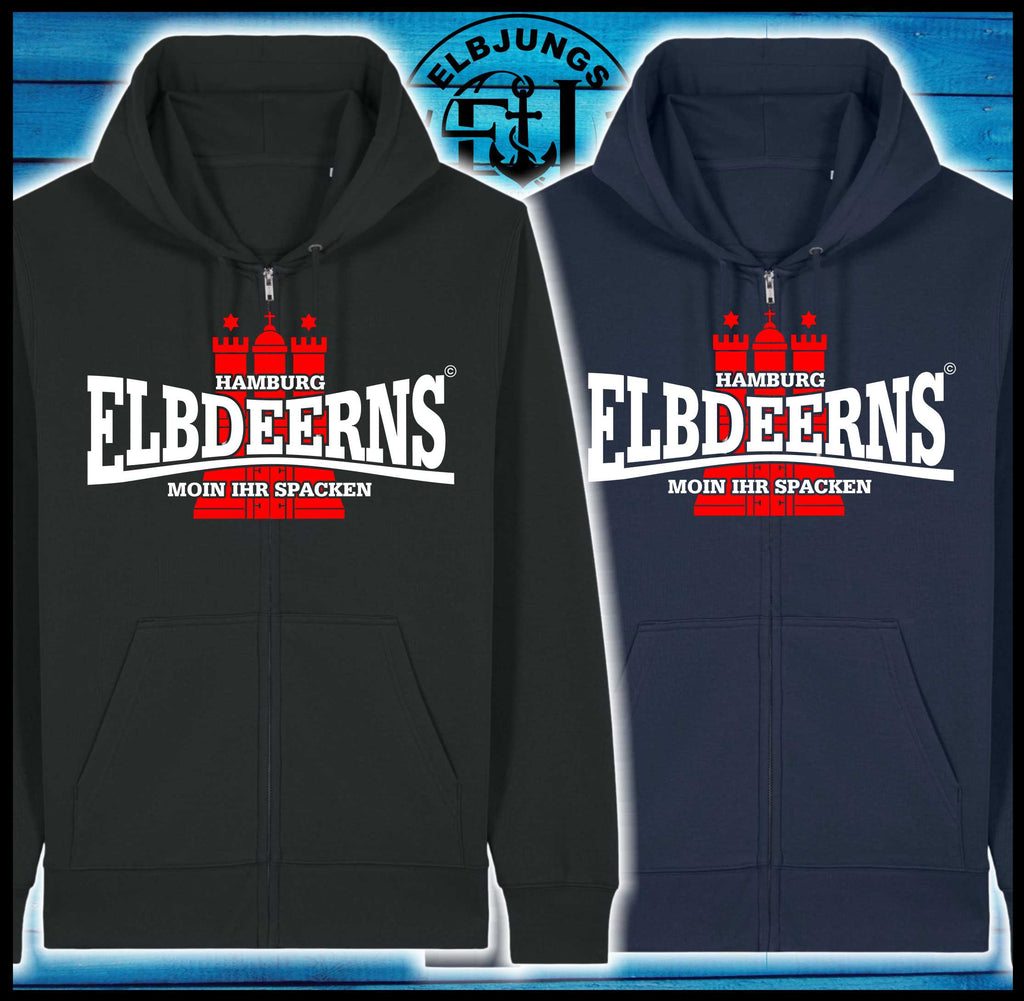 Elbdeerns "Moin ihr Spacken" - Organic Zipper