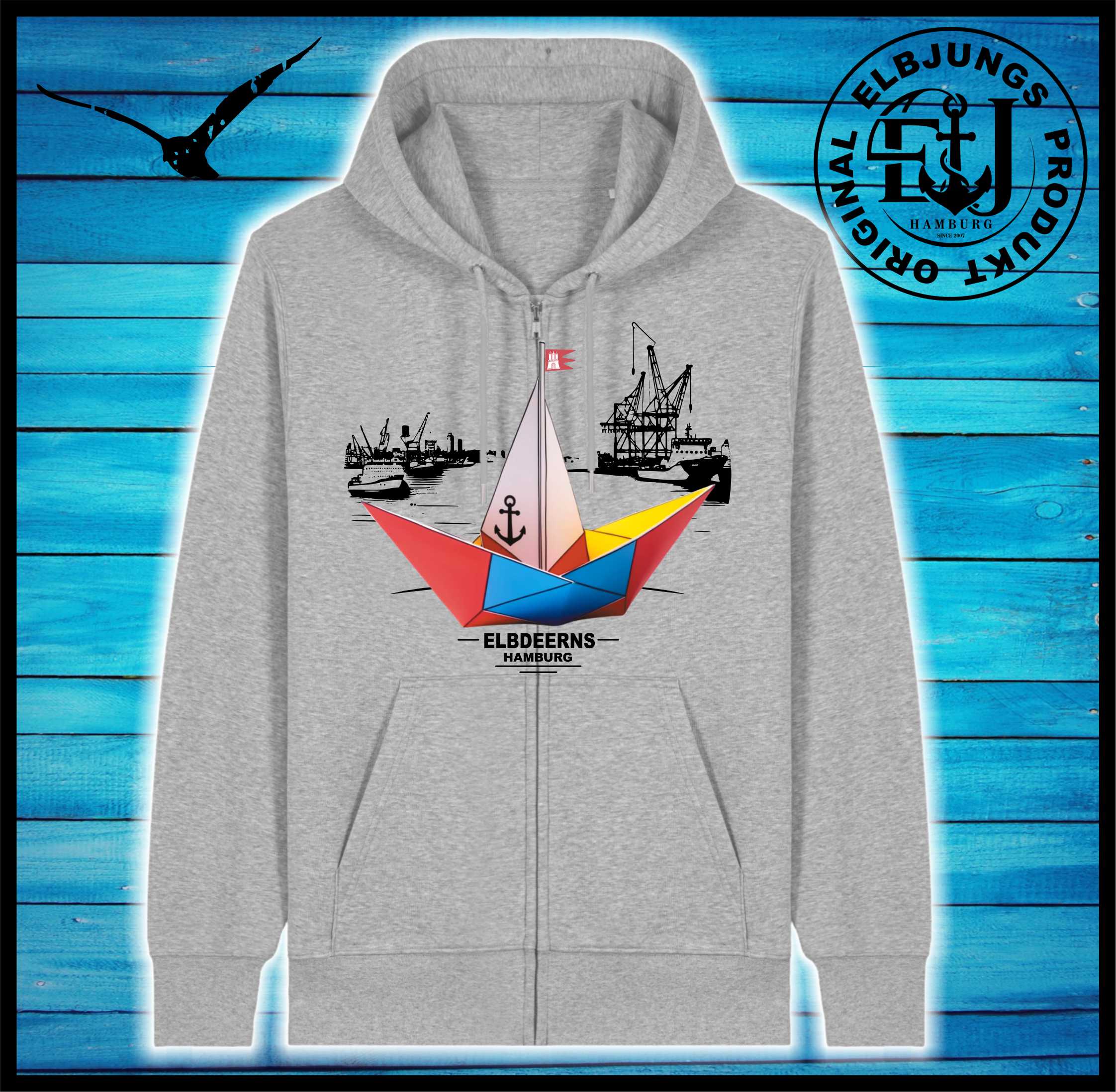 Elbdeerns - Papierschiff - Organic Zipper