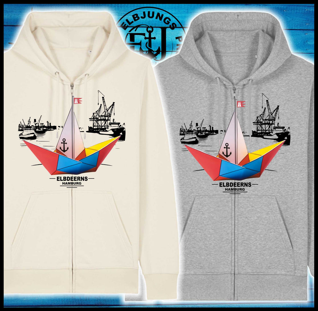 Elbdeerns - Papierschiff - Organic Zipper