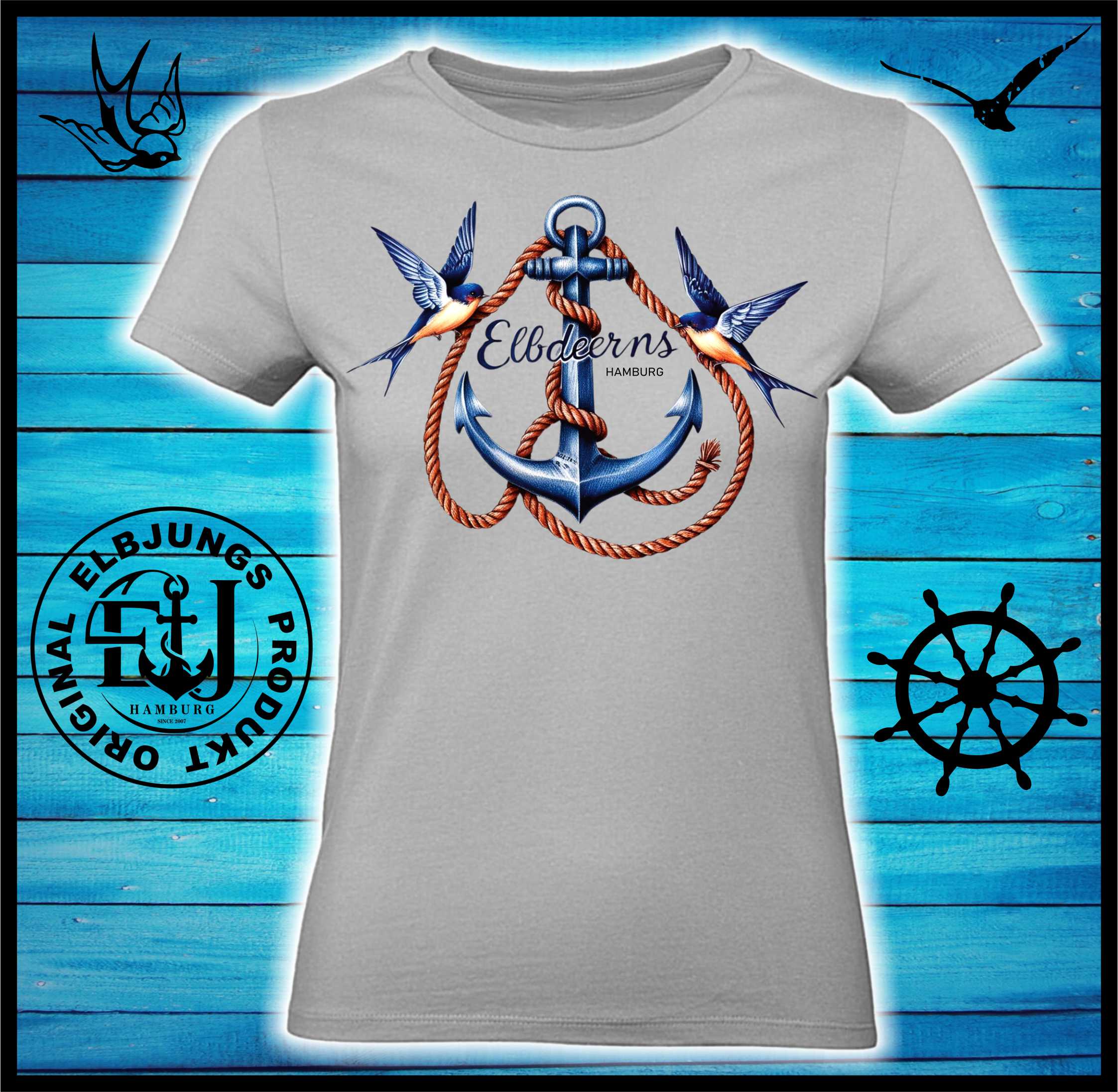 Elbdeerns "Schwalben" - Ladies Premium Shirt