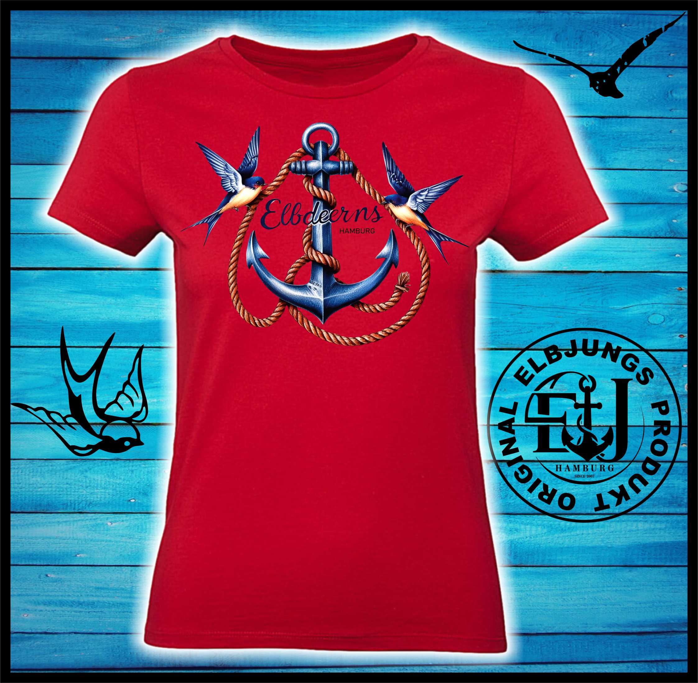 Elbdeerns "Schwalben" - Ladies Premium Shirt