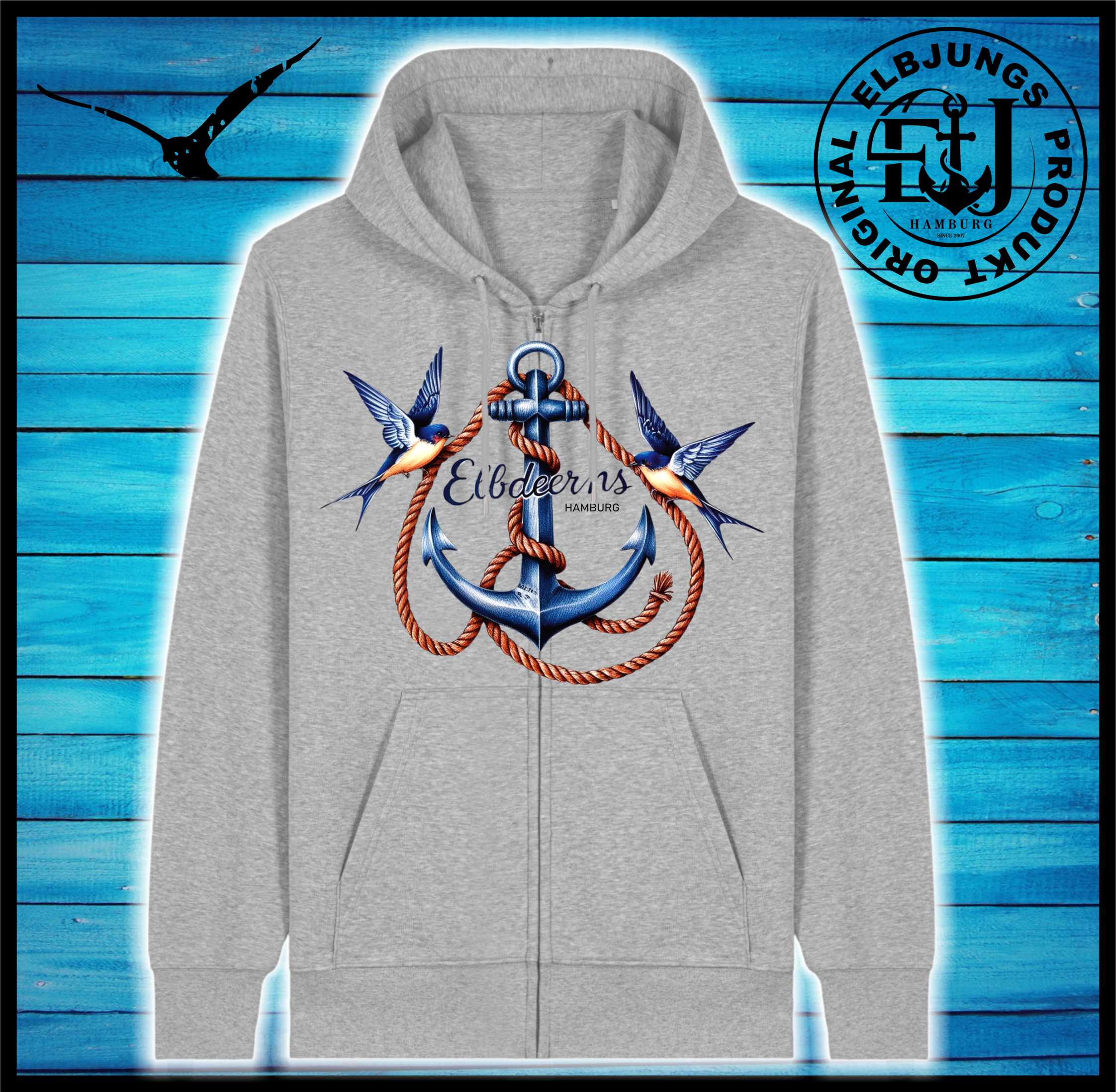 Elbdeerns "Schwalben" - Organic Zipper