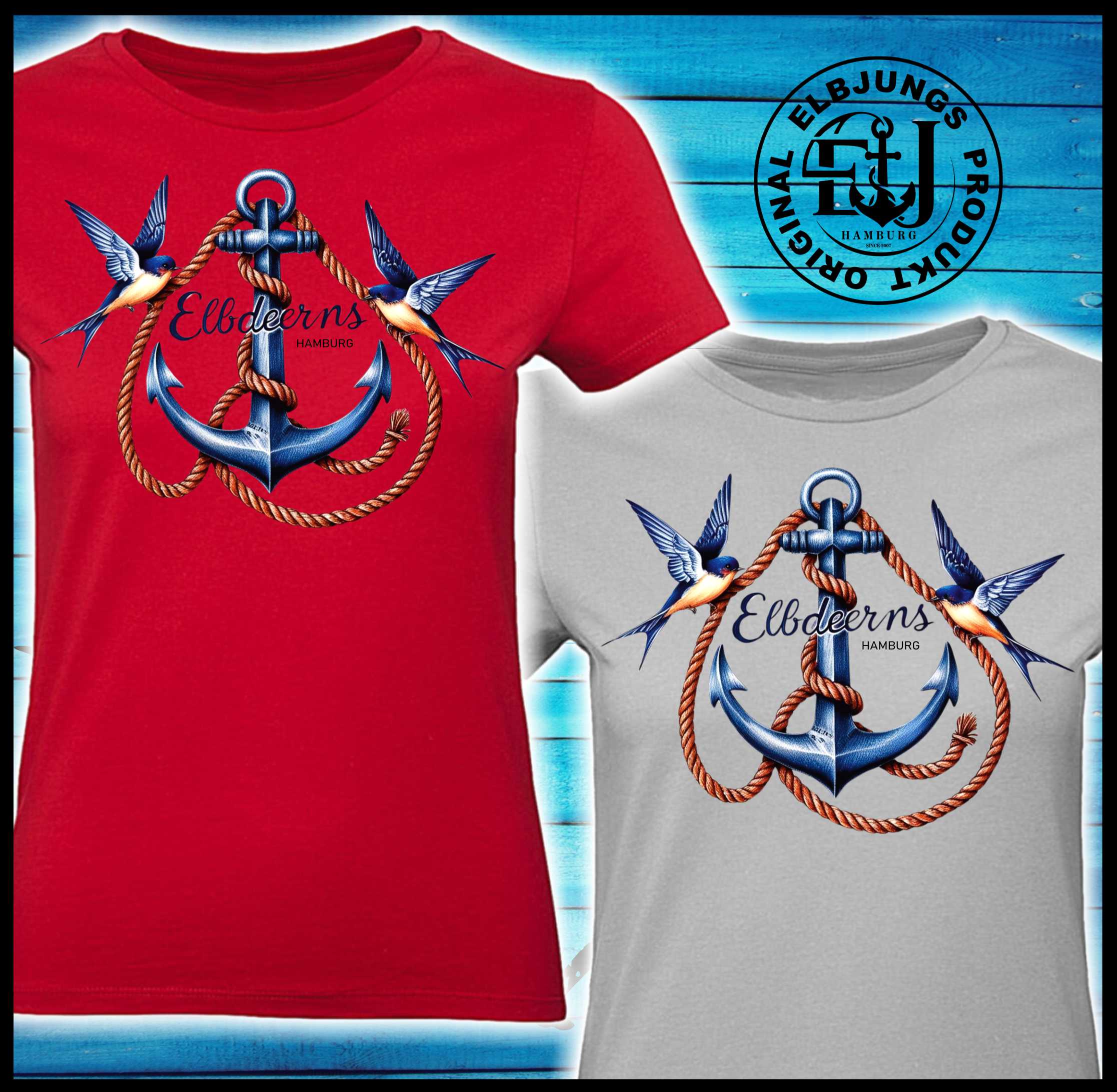 Elbdeerns "Schwalben" - Ladies Premium Shirt