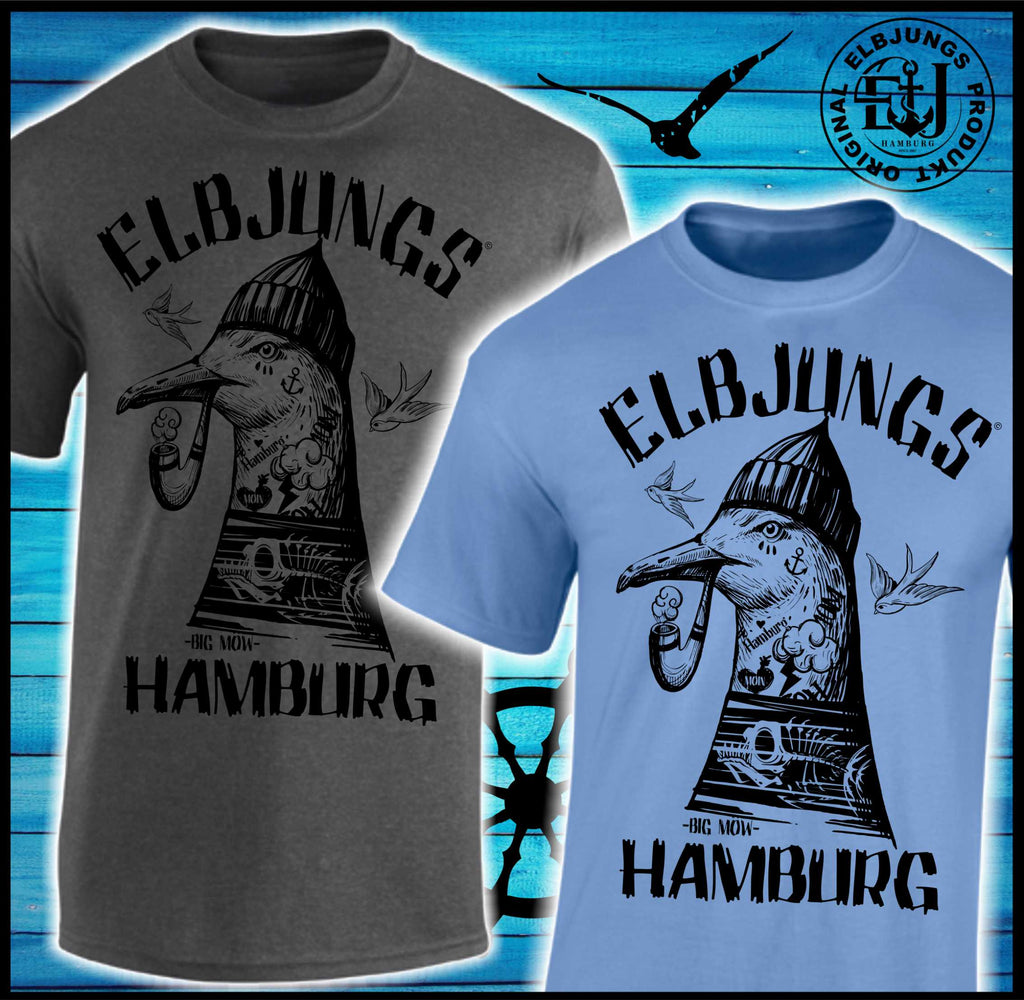 Elbjungs "Big Möw" - Heavy Cotton T-Shirt