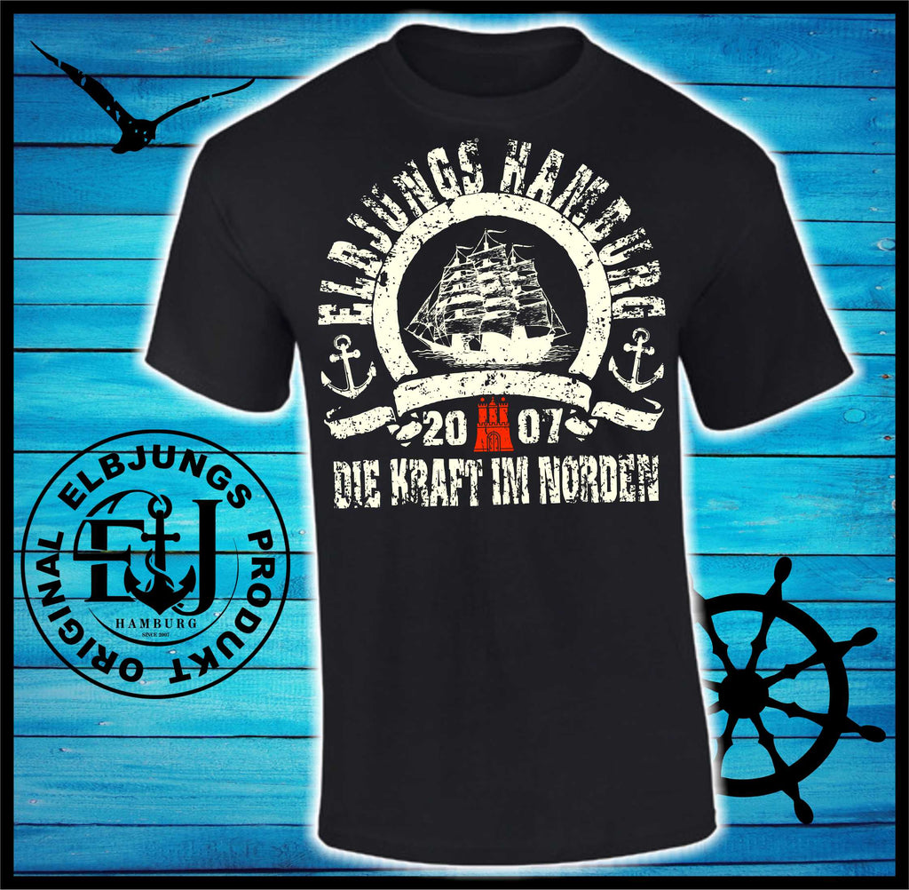 Elbjungs "Die Kraft im Norden" - Heavy Cotton T-Shirt