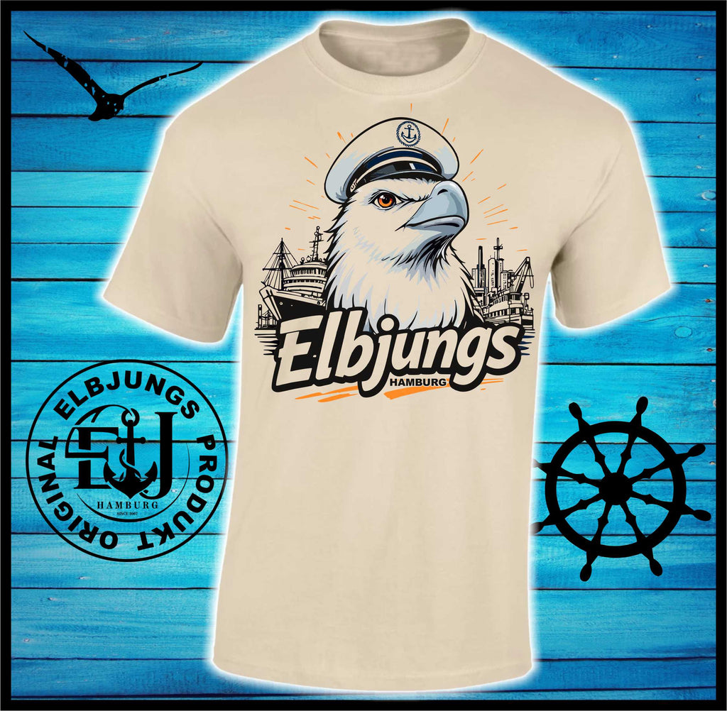 Elbjungs "Elbadler" - Heavy Cotton T-Shirt